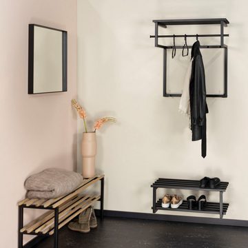 Spinder Design Garderobenleiste, Metall, Familien-Garderobe, 10 Haken, 34 cm tief, trendige Farbe