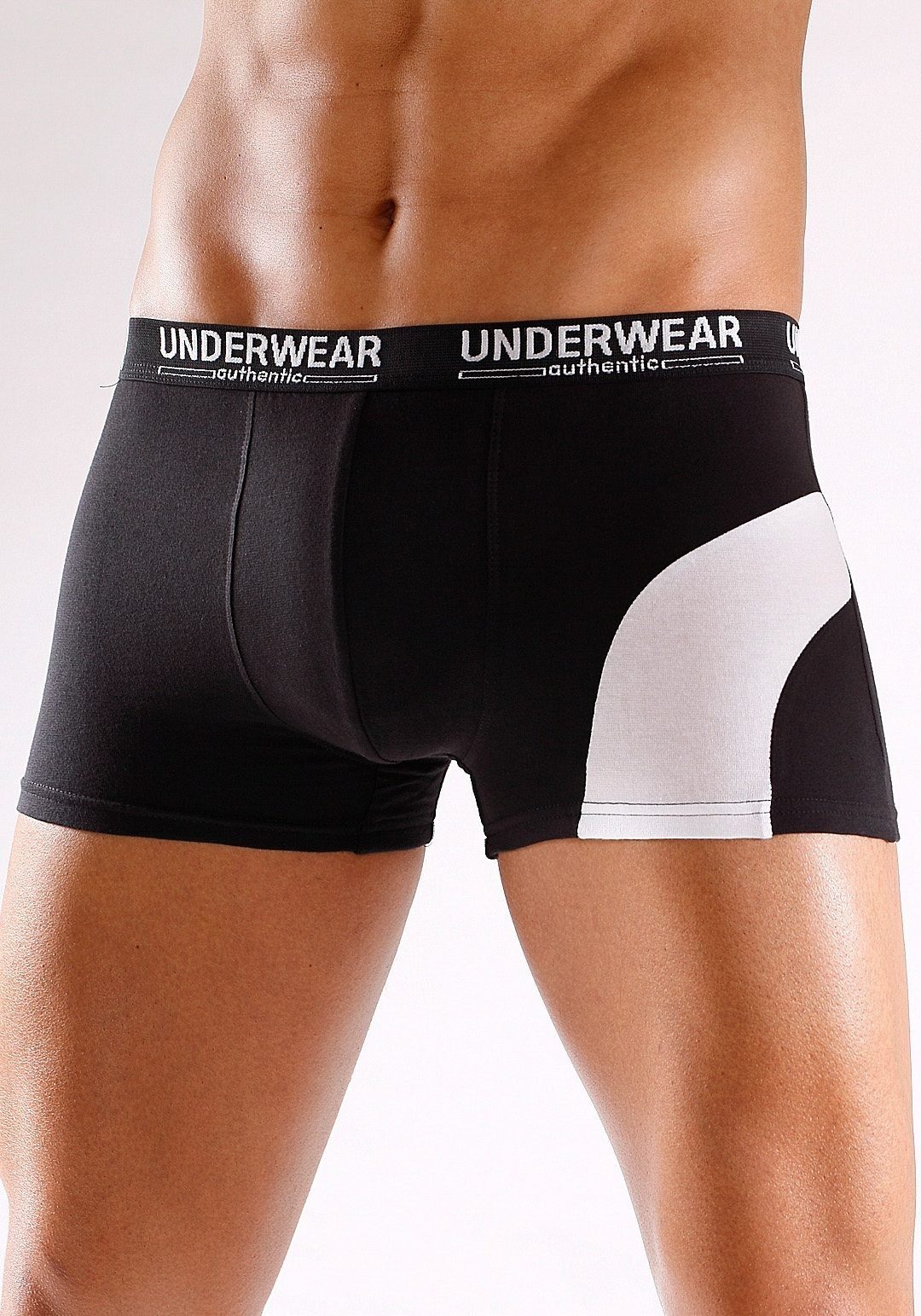 AUTHENTIC LE JOGGER Boxer Boxershorts für Herren (Packung, 4-St) mit kontrastfarbenen Einsatz