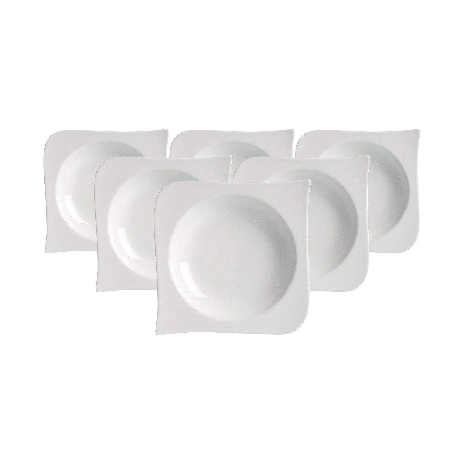 Ritzenhoff & Breker Schale Melodie Müslischalen ø 15 cm 6er Set, Porzellan, (6x Schale, 6-tlg)