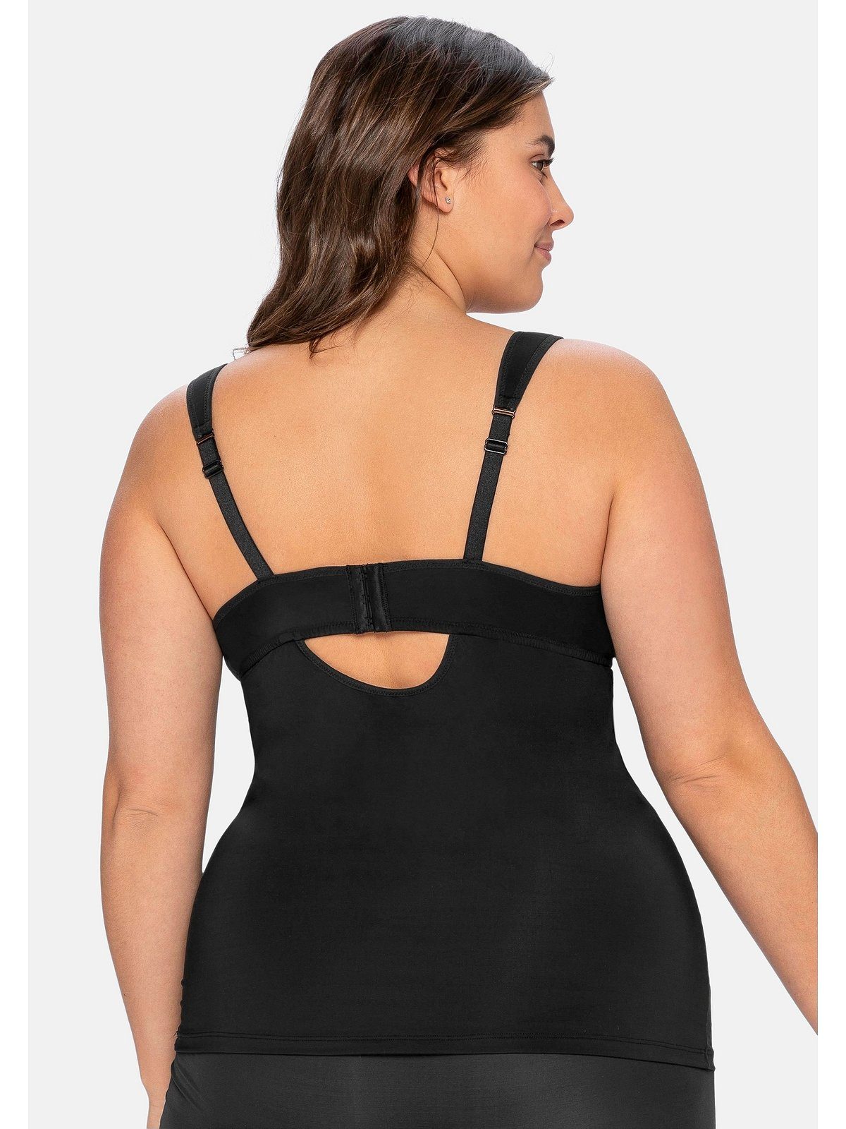 Sheego BH-Hemd Große Größen aus Microfaser, mit integriertem Bügel-BH