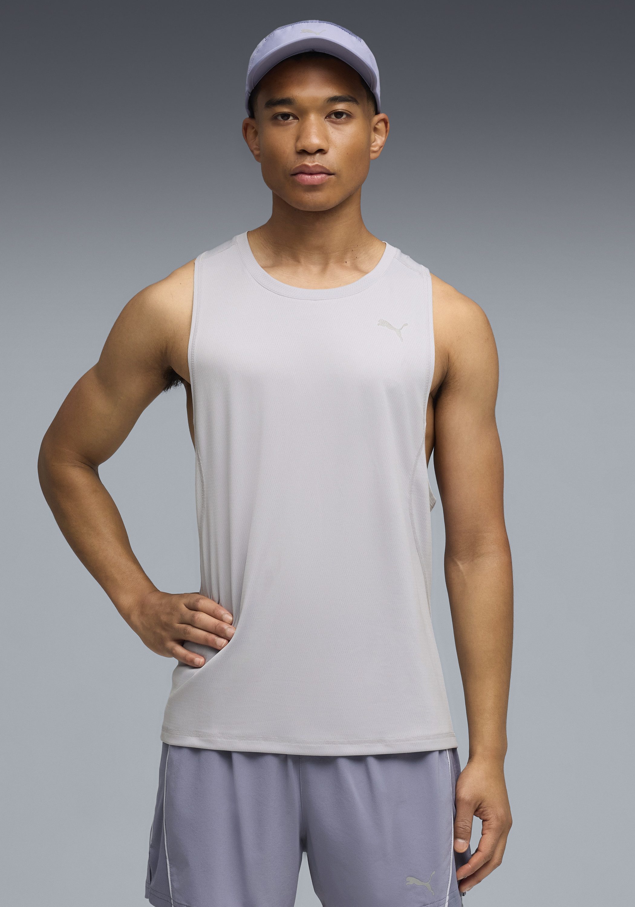 PUMA M RUN VELOCITY TANK (POLY) Tanktop, ergonomische Schnittführung, Rundhalsausschnitt
