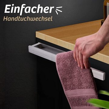 Praknu Handtuchstange Handtuchhalter zum Kleben 40cm Edelstahl