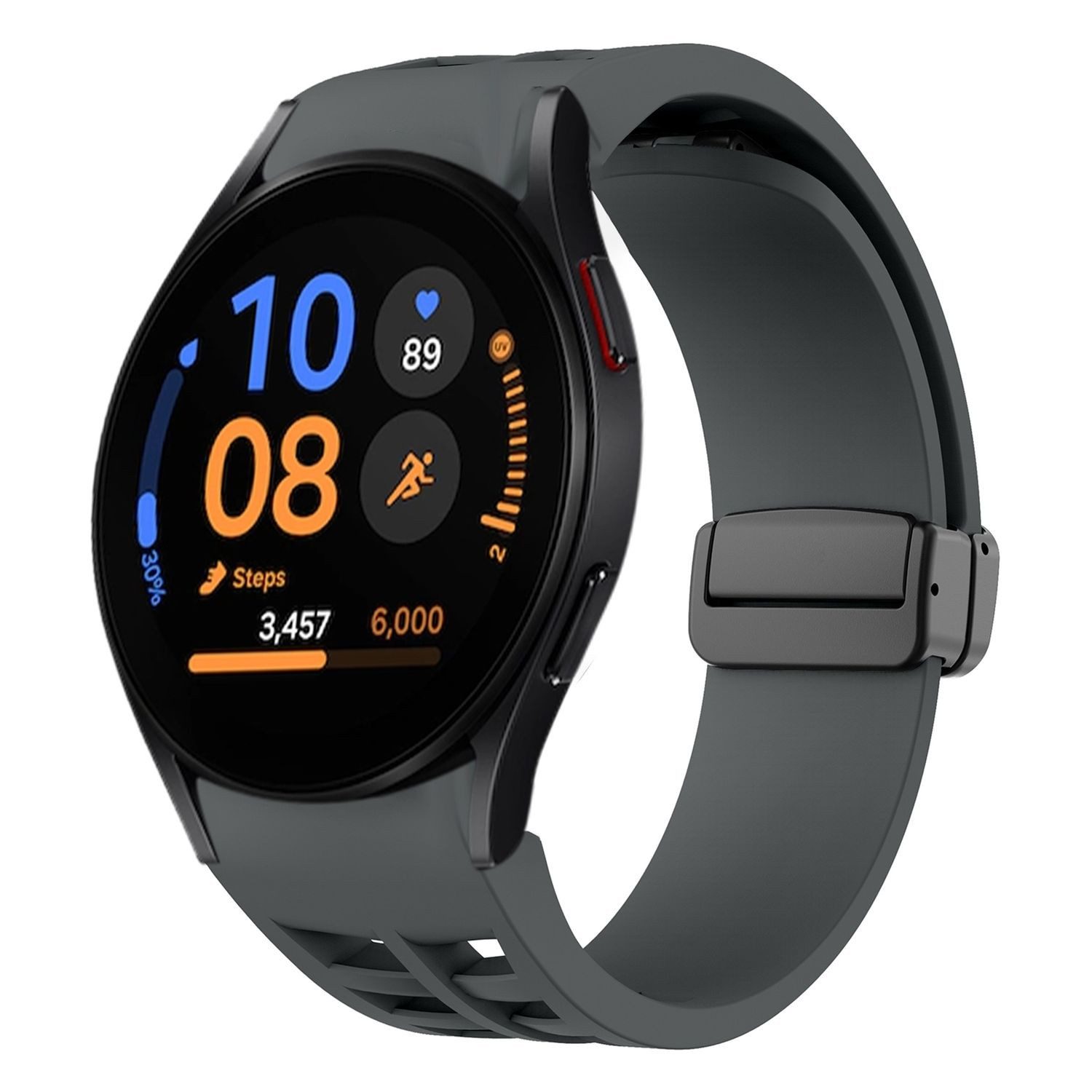 Wigento Smartwatch-Armband Für Samsung Galaxy Watch FE / 6 / 5 / 4 40mm Sil günstig online kaufen