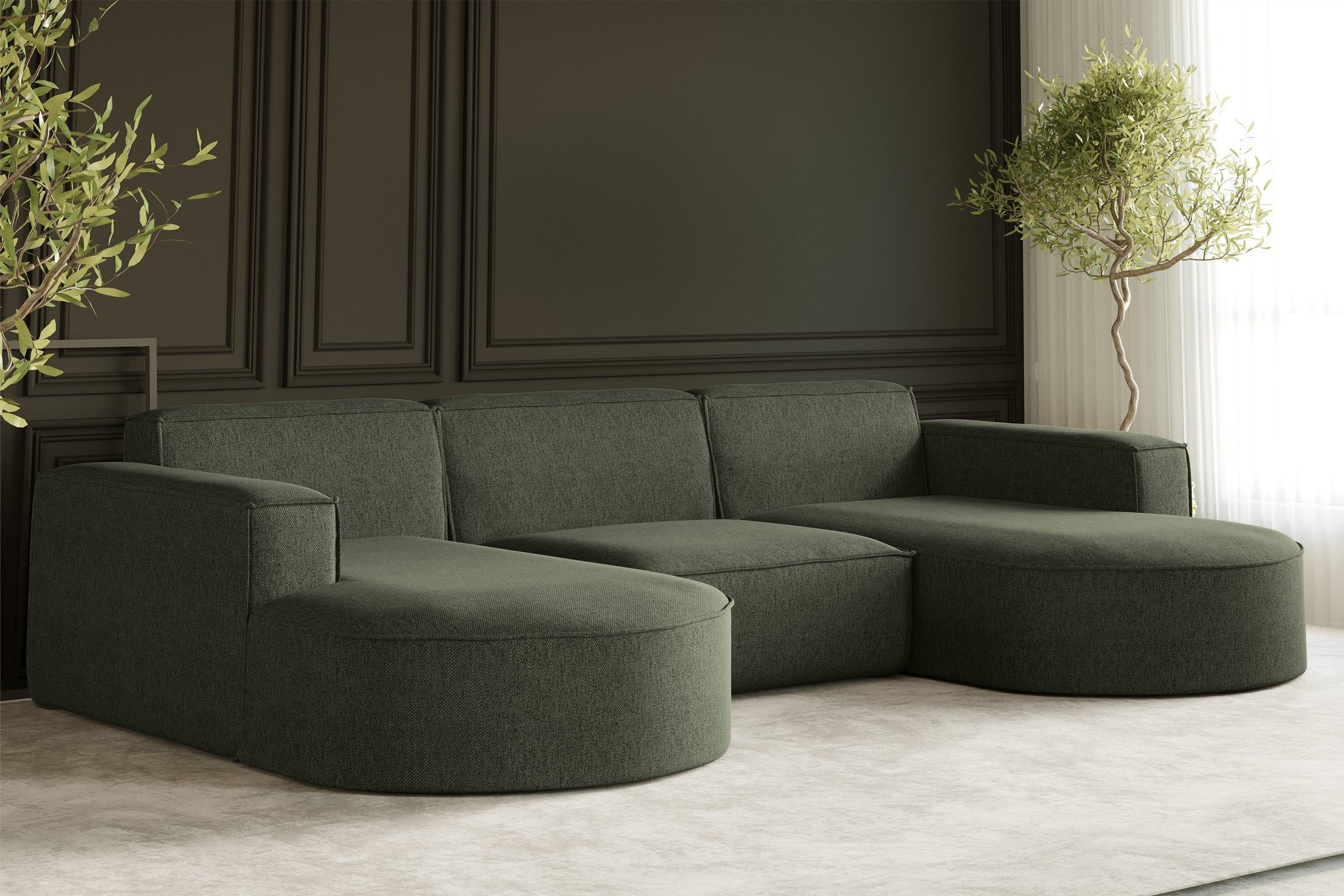 Kaiser Möbel Ecksofa Sofa U form, günstig online kaufen