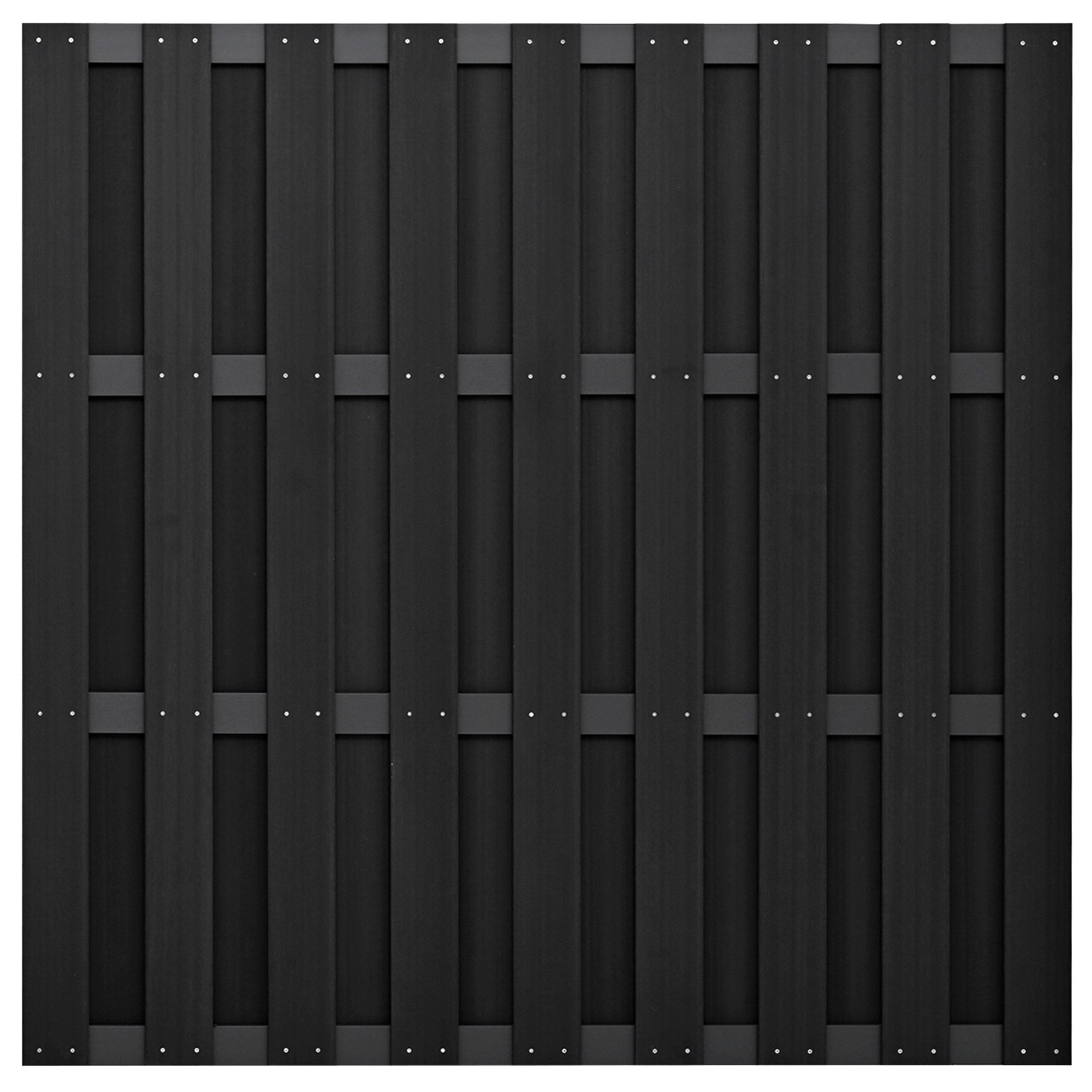 GartenLand Zaun Relax Bretterzaun Bausatz 180x180cm Anthrazit/Alu Anthrazit, (Set, ohne Pfosten und Befestigung), Anthrazit/Alu Anthrazit