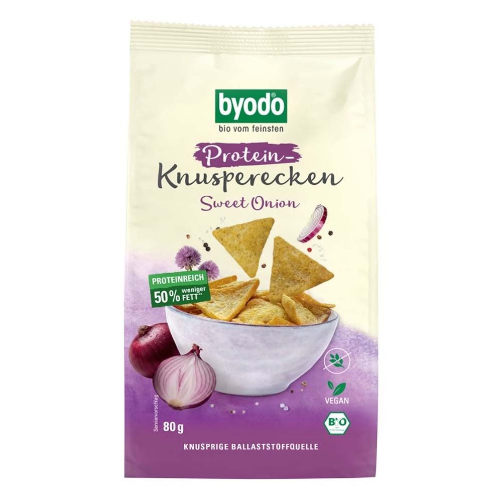 Byodo Knabberei Protein Knusperecken - Sweet Onion 80g