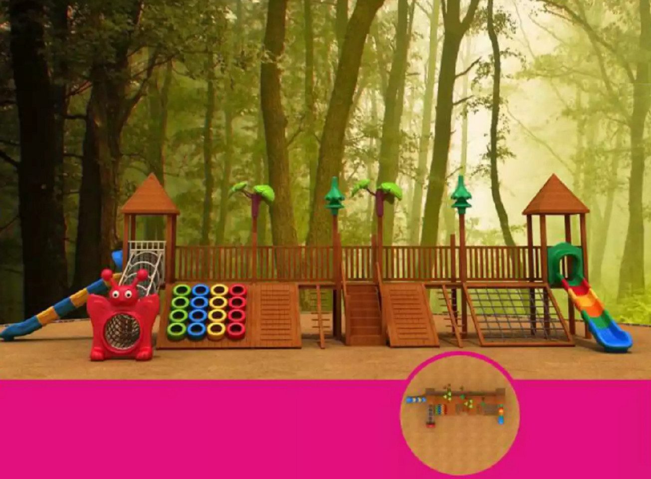 Xlmoebel Spielturm Bunter Spielplatz mit Rutschen und Kletterwand für Kinder, Hergestellt in Europa