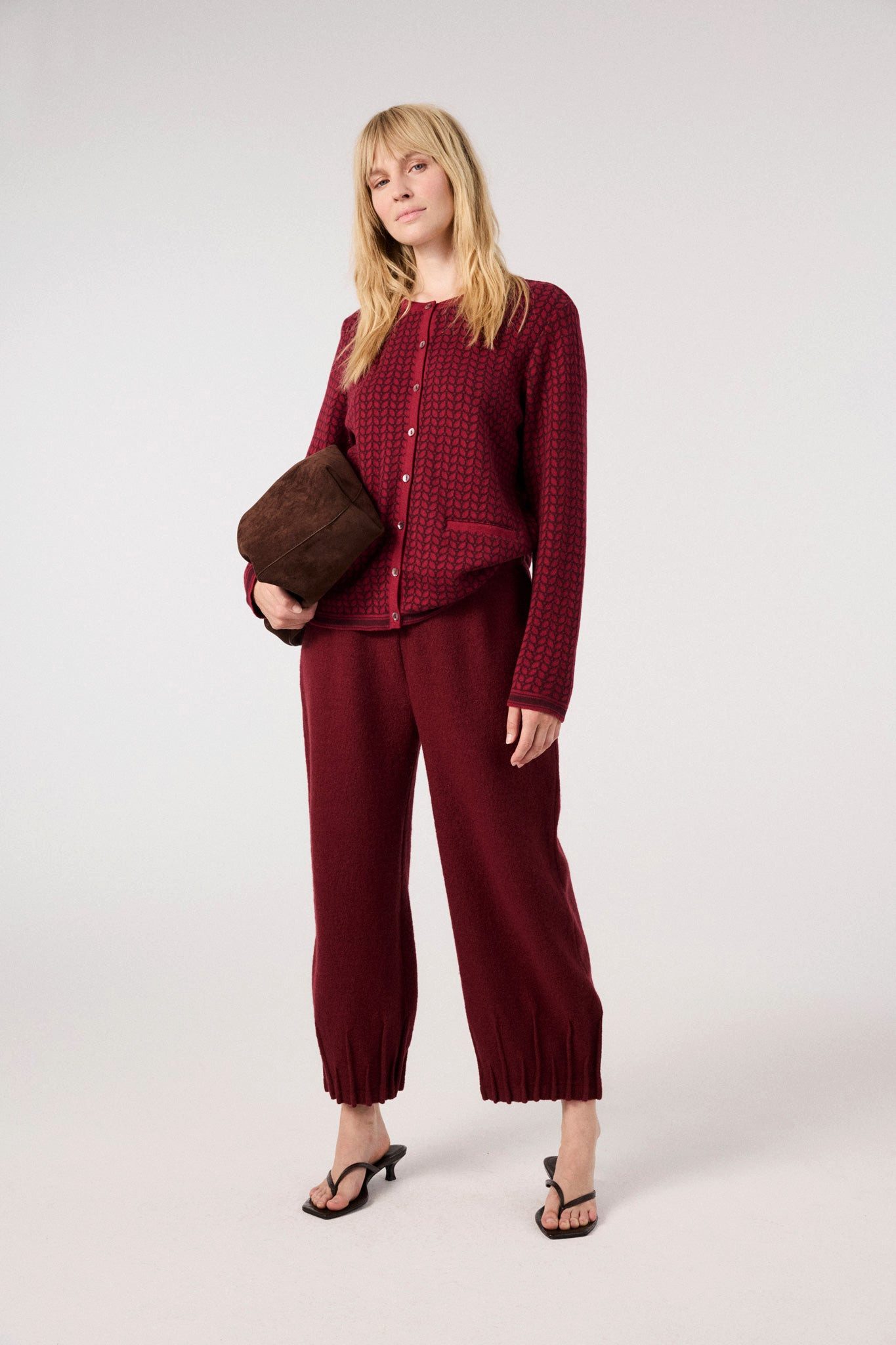 Himalaya Clothing Cardigan Damen mit feinem Blattdesign - Cardigan aus hoch günstig online kaufen