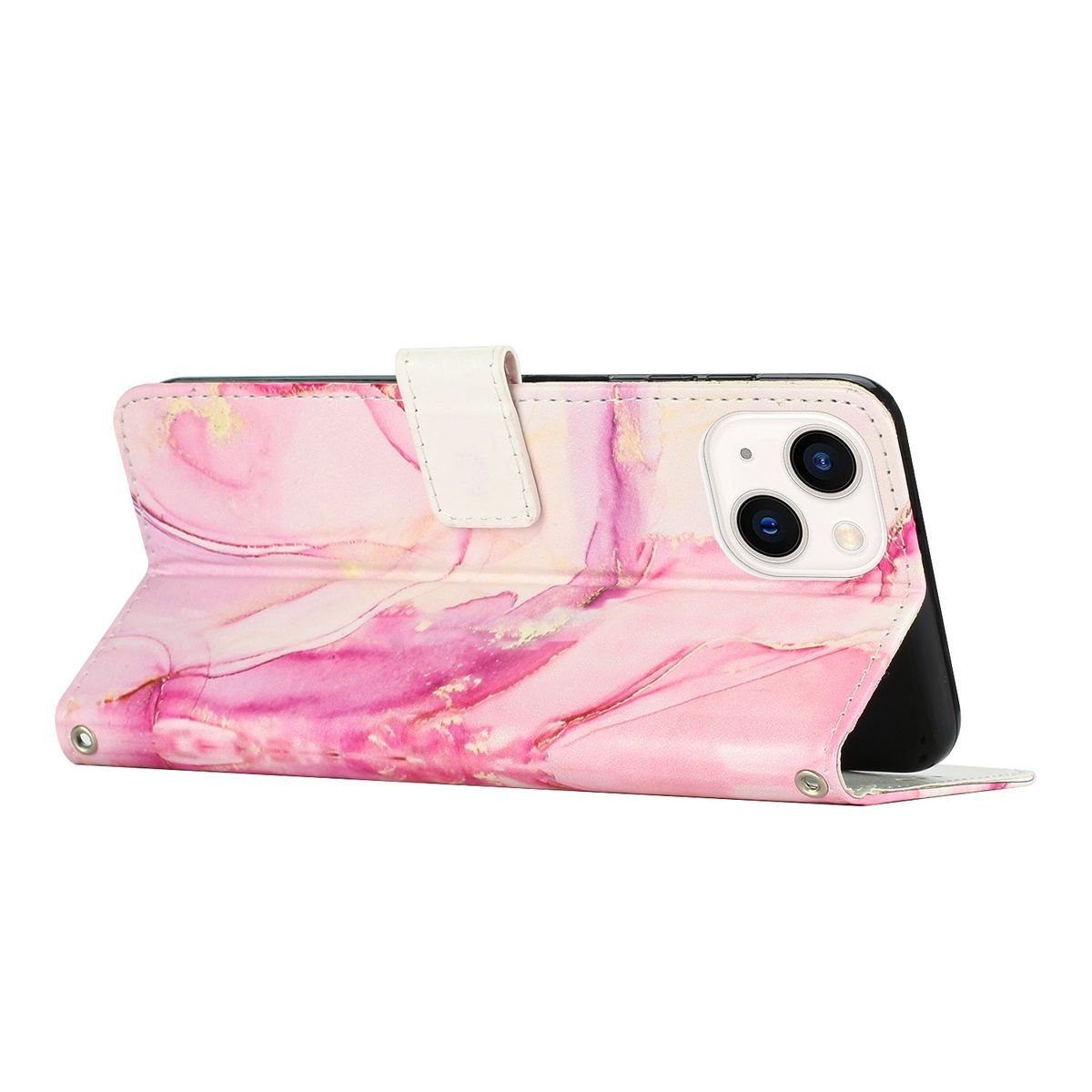 König Design Handyhülle Apple iPhone 15, Schutzhülle Schutztasche Case Cover Etuis Wallet Klapptasche Bookstyle