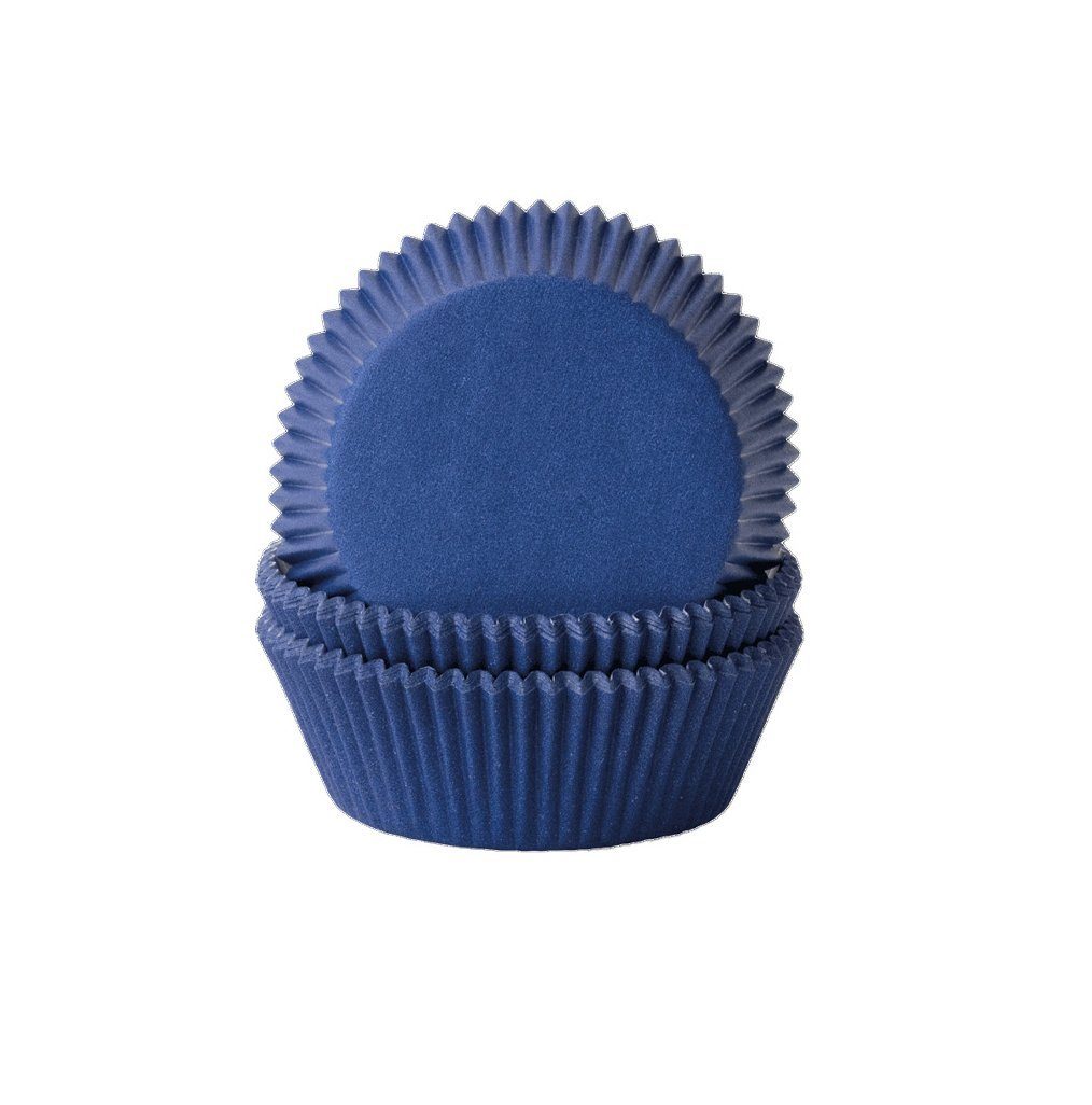 Demmler Muffinform Uni Blau - 60 Stück, zum Backen und Dekorieren von leckeren Muffins - Made in Germany