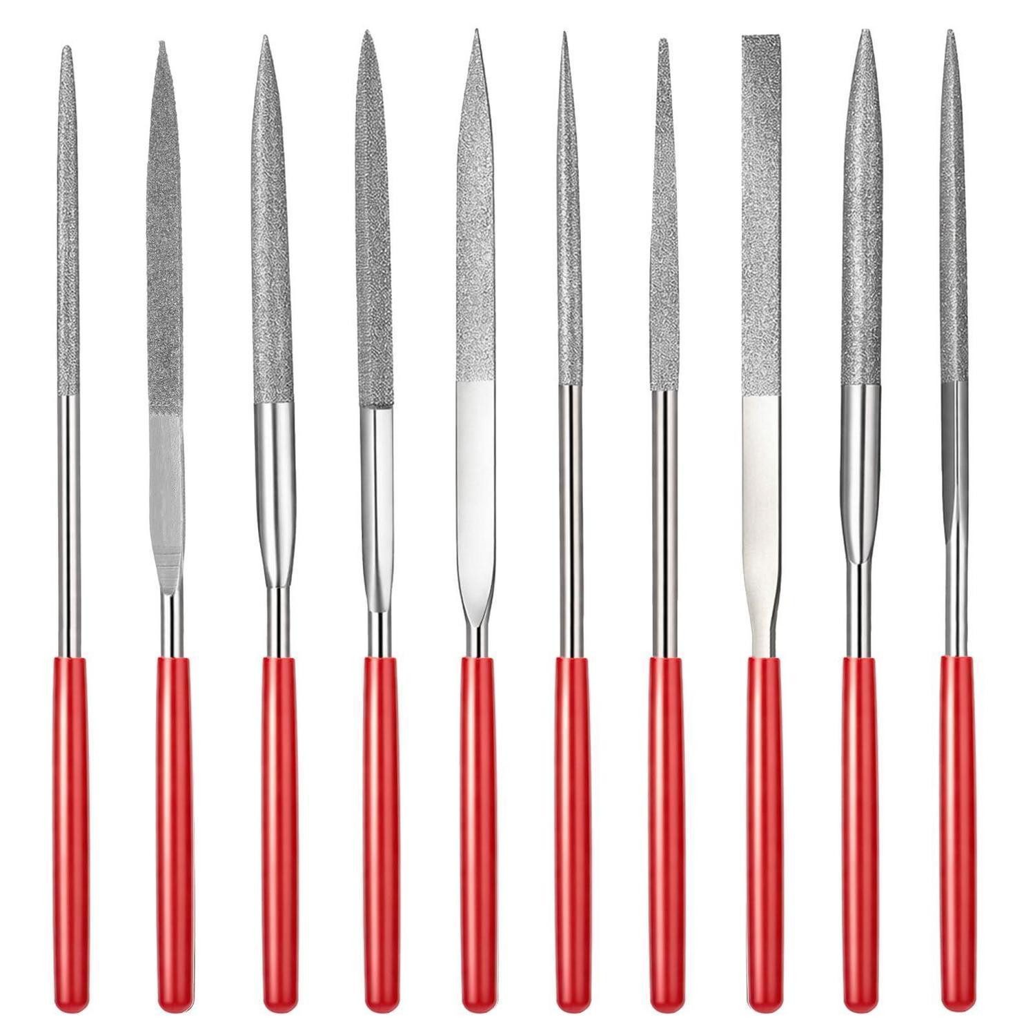 LuxusKollektion Schlüsselfeile 10tlg Diamantfeilen Set 3x140mm Präzision, (10 St)