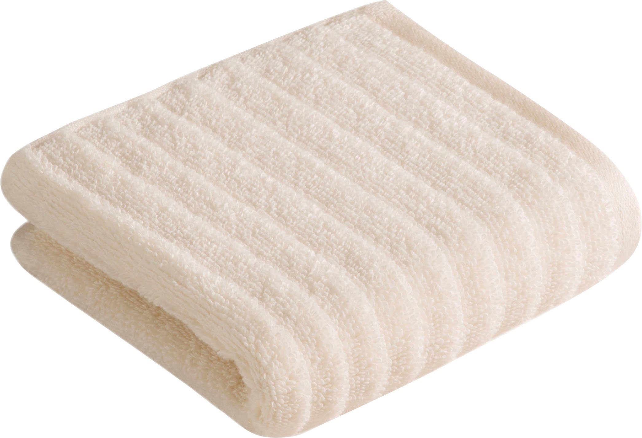 Vossen Gästehandtücher Mystic, Walkfrottier (3-St), im Set, VEGAN, Streifen Design