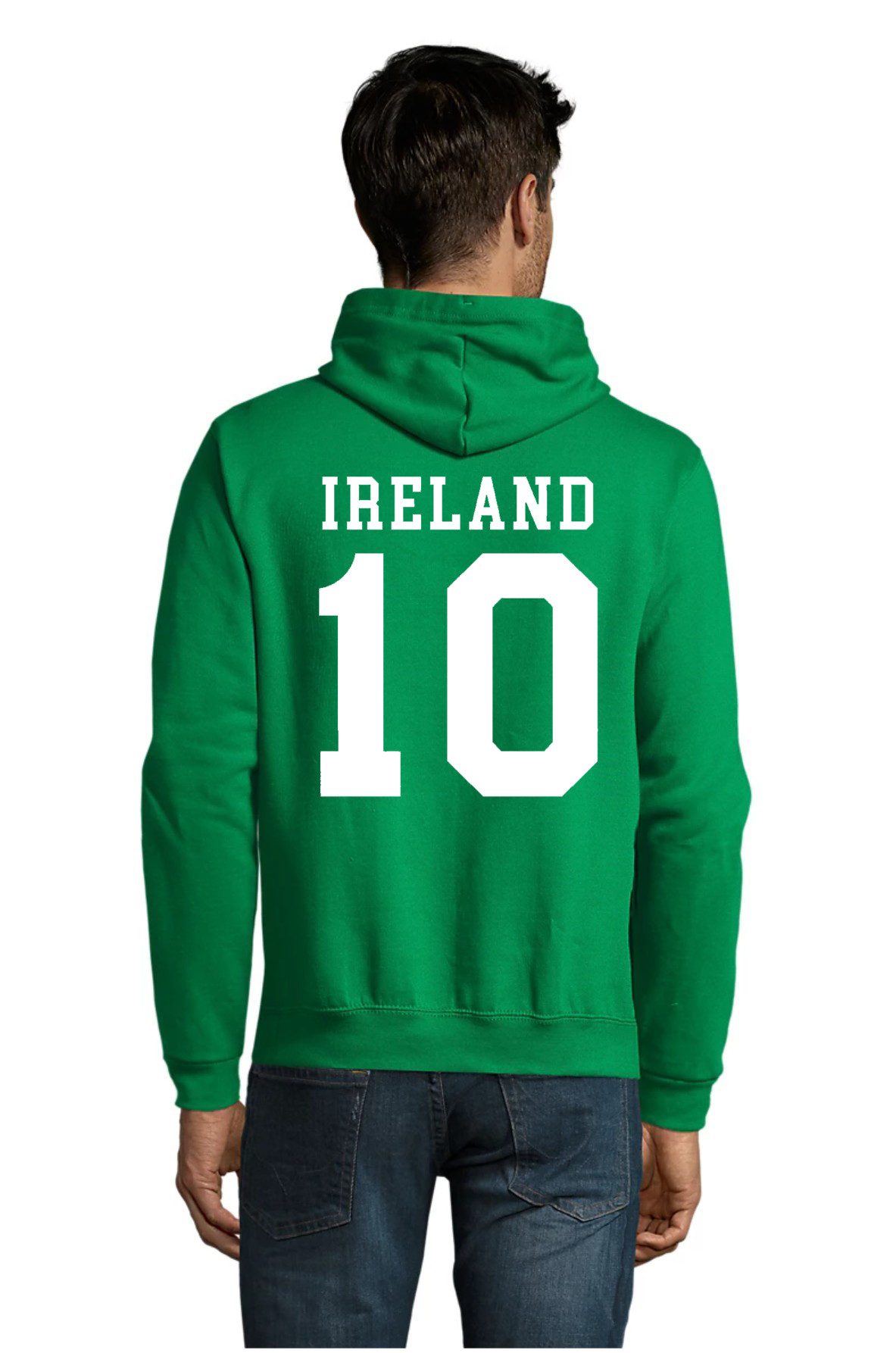 Blondie & Brownie Hoodie Ireland Herren Hoodie Ireland 10 Print Flaggen Kapuze (Einzelartikel) KeltenStolz Ireland Fan Kapuzenhoodie