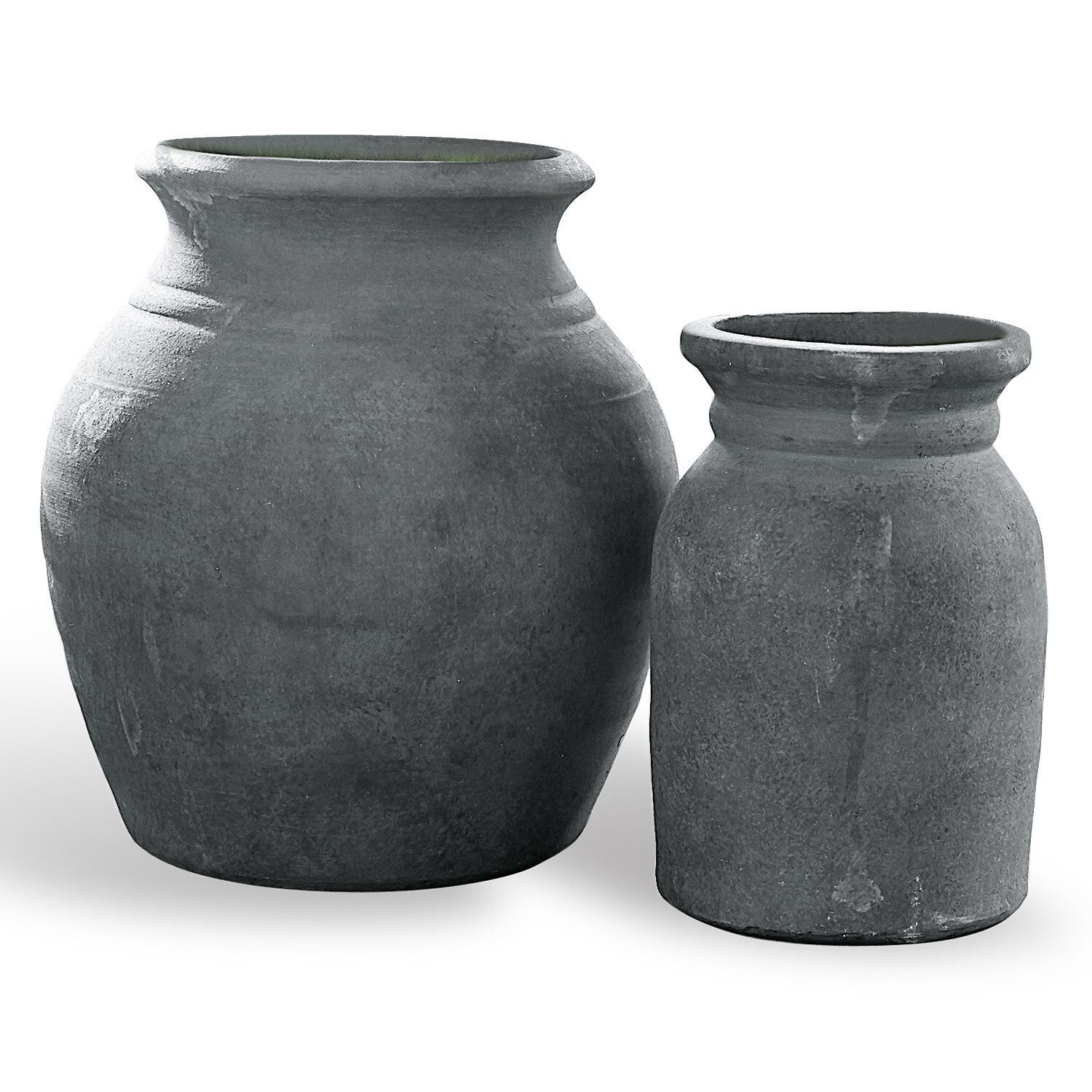 Mirabeau Tischvase Vase 2er Set Molduc antikgrau, none