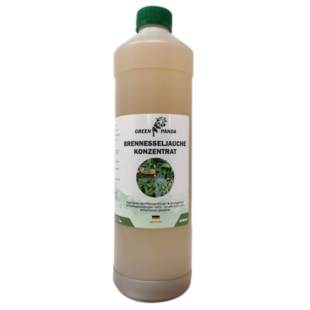 GreenPanda Pflanzendünger Brennnessel Jauche - Brennnessel Sud - Bio Pflanzenstärkungsmittel, Flasche, 1-St., 1 Liter