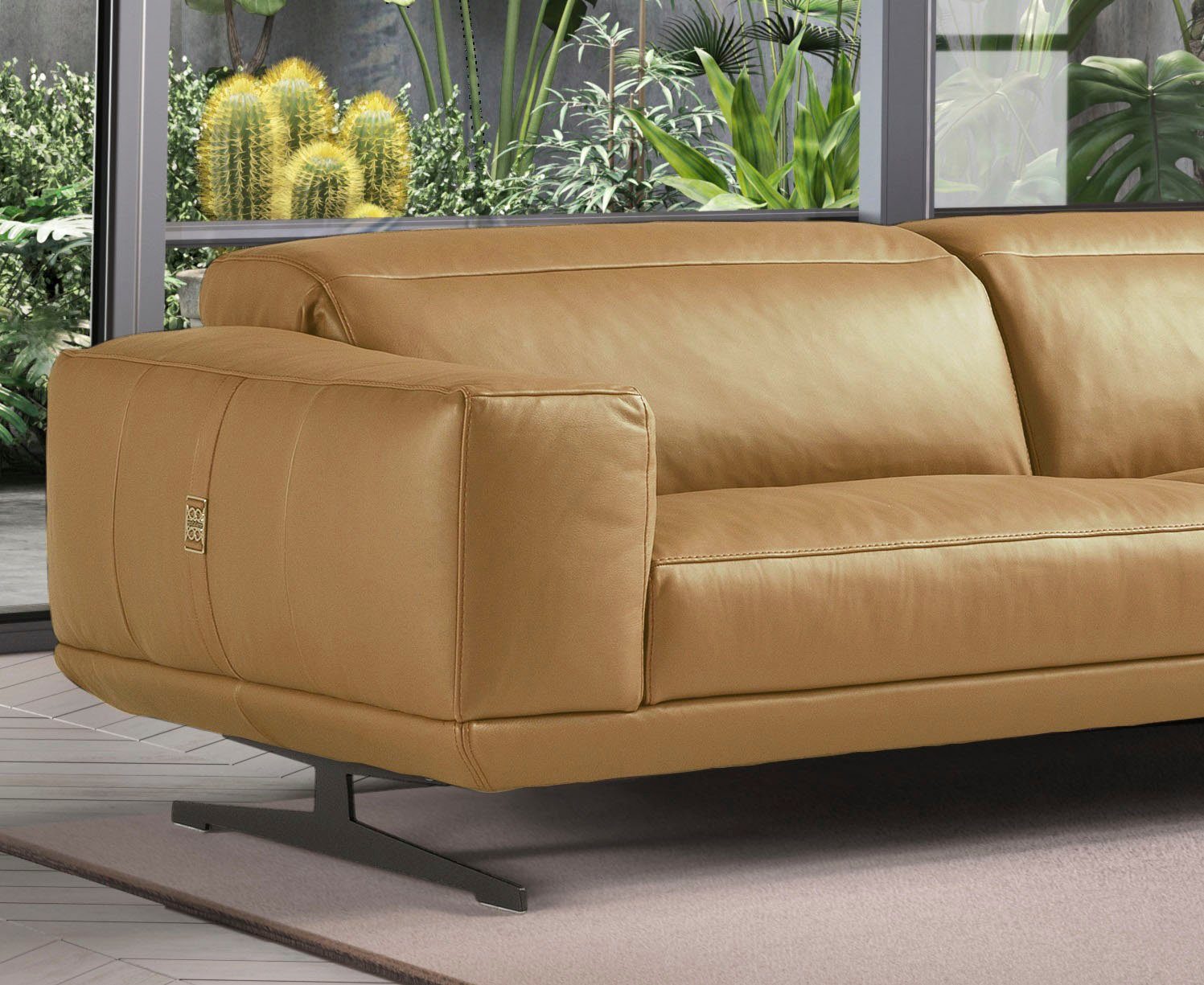 Egoitaliano 3-Sitzer Gloria, super bequem, hochwertige Verarbeitung, edles Design, Megasofa, beidseitig verstellbare Rückenelemente, mit Designmetallfüßen