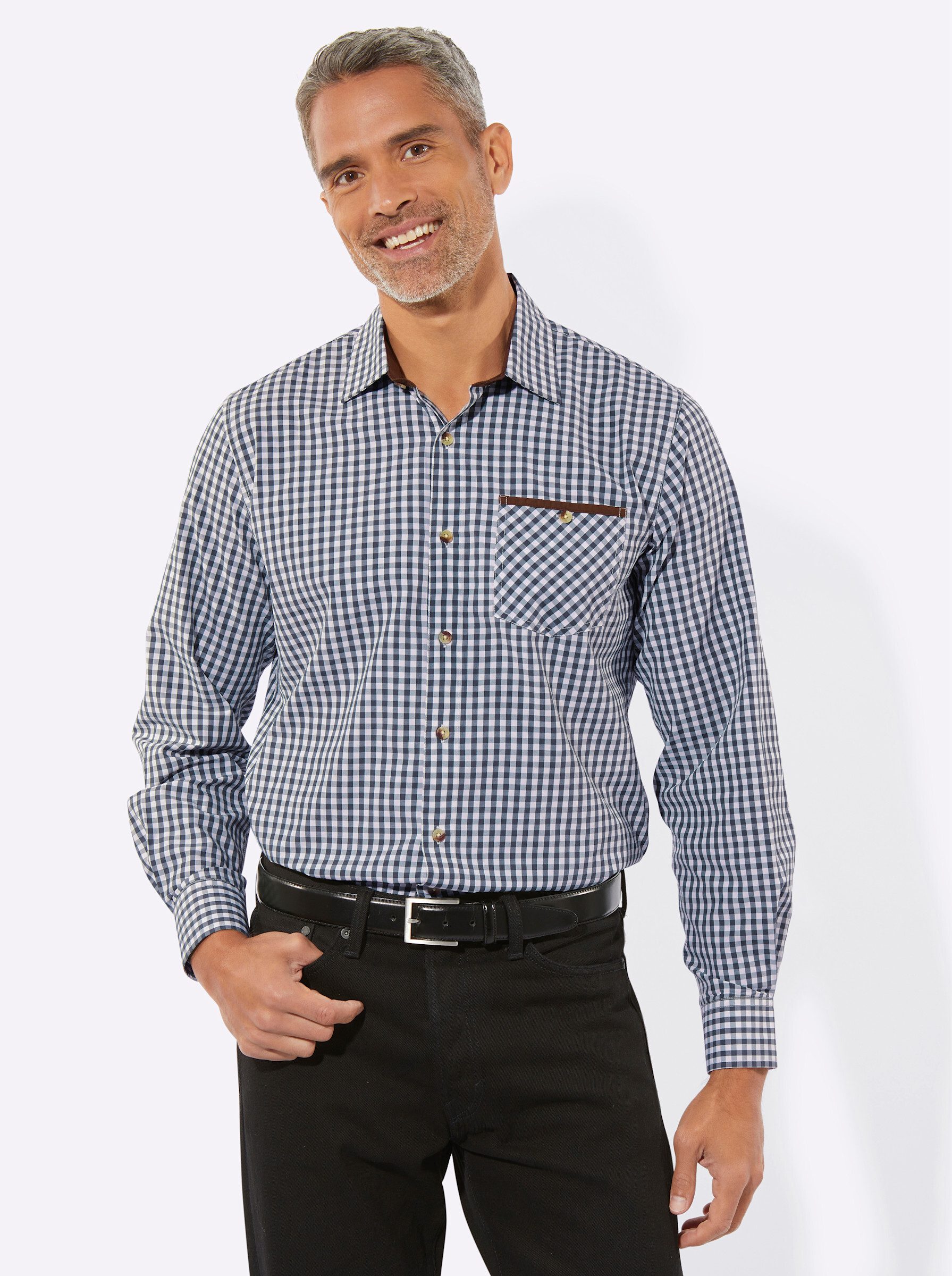 Sieh an! Funktionshemd Karohemd . günstig online kaufen