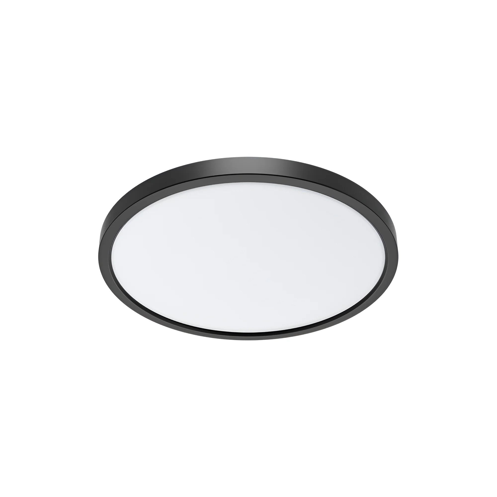 Braytron LED Deckenleuchte Panel rund ultraflach 25W 2100lm Ø30cm 5in1 CCT Schwarz, LED fest integriert, Neutralweiß, Kaltweiß, Warmweiß, Farbtemperatur einstellbar (5in1 CCT, 2700-6500 K)