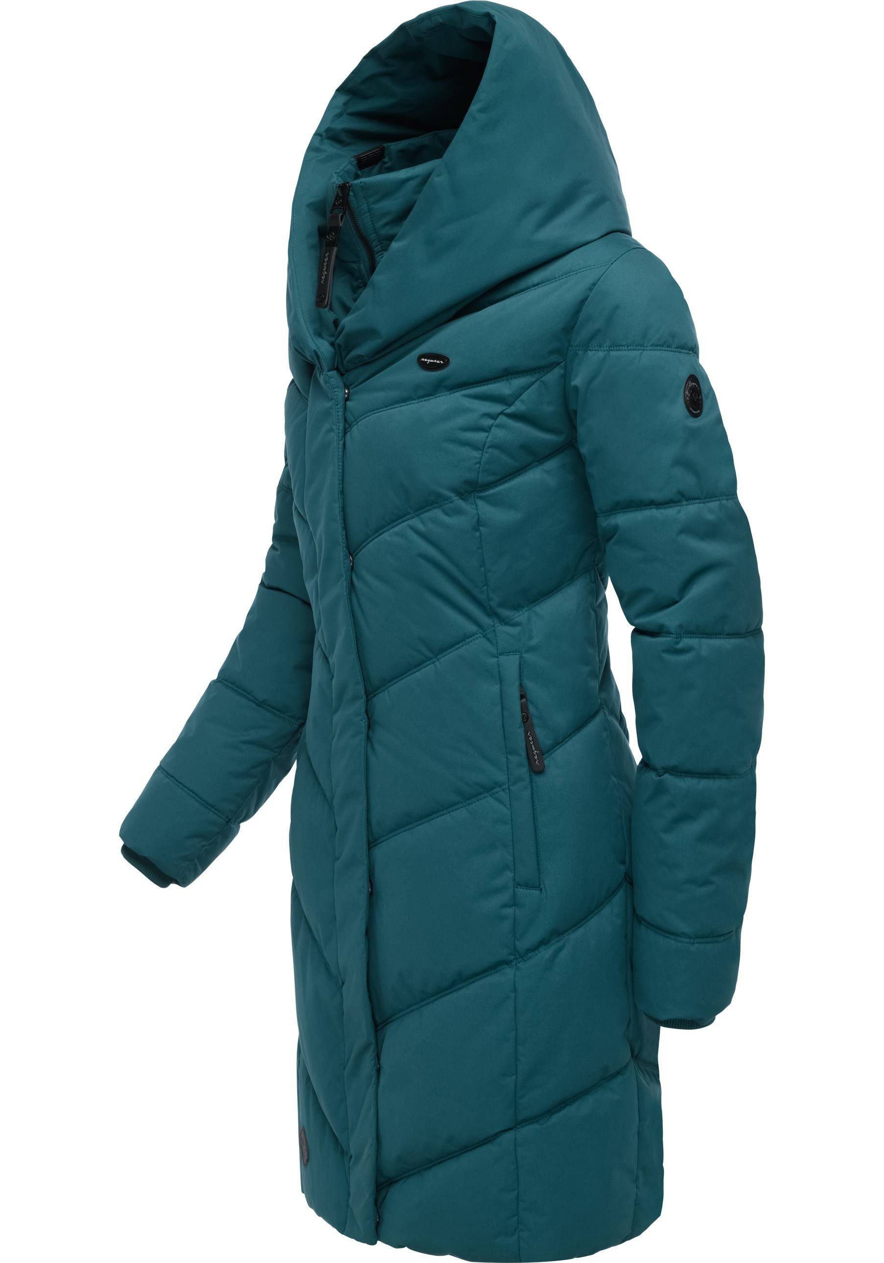 Ragwear Steppmantel Natalka stylischer, gesteppter Winterparka mit gefütterter Kapuze