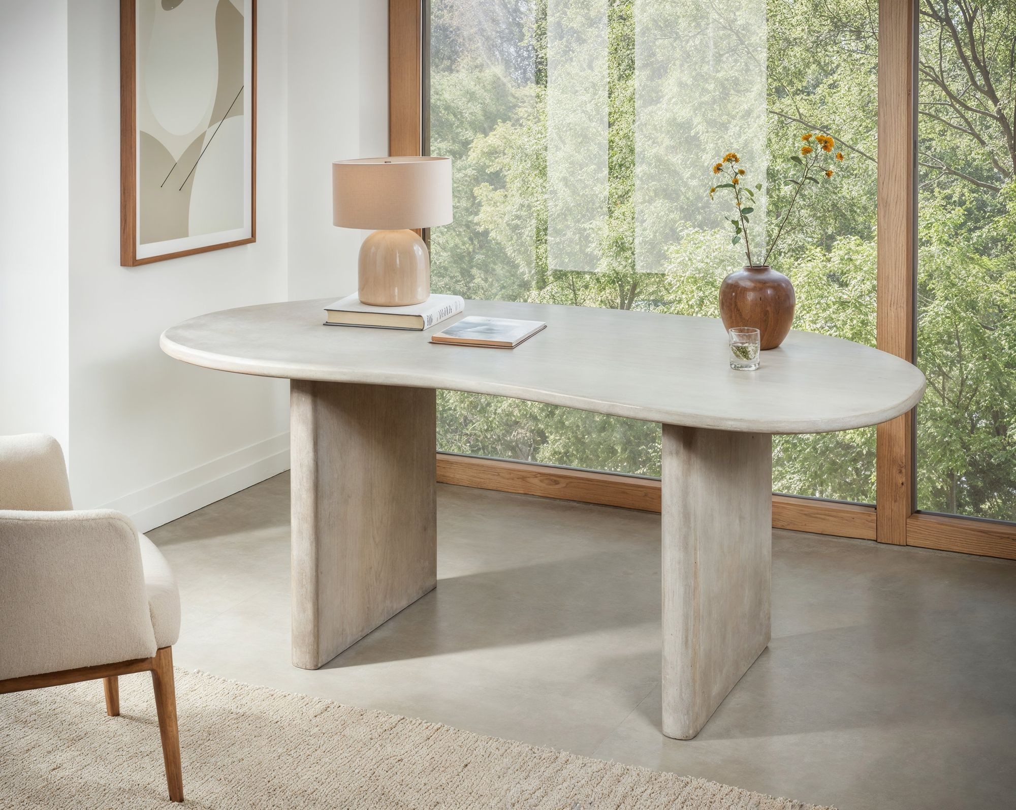 FINEBUY Schreibtisch FB111752 Bürotisch 180 cm Massivholz Computertisch Nie günstig online kaufen