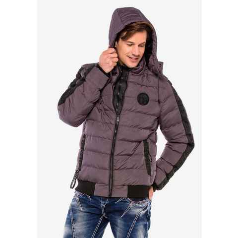 Cipo & Baxx Steppjacke mit 3D Logo-Druck