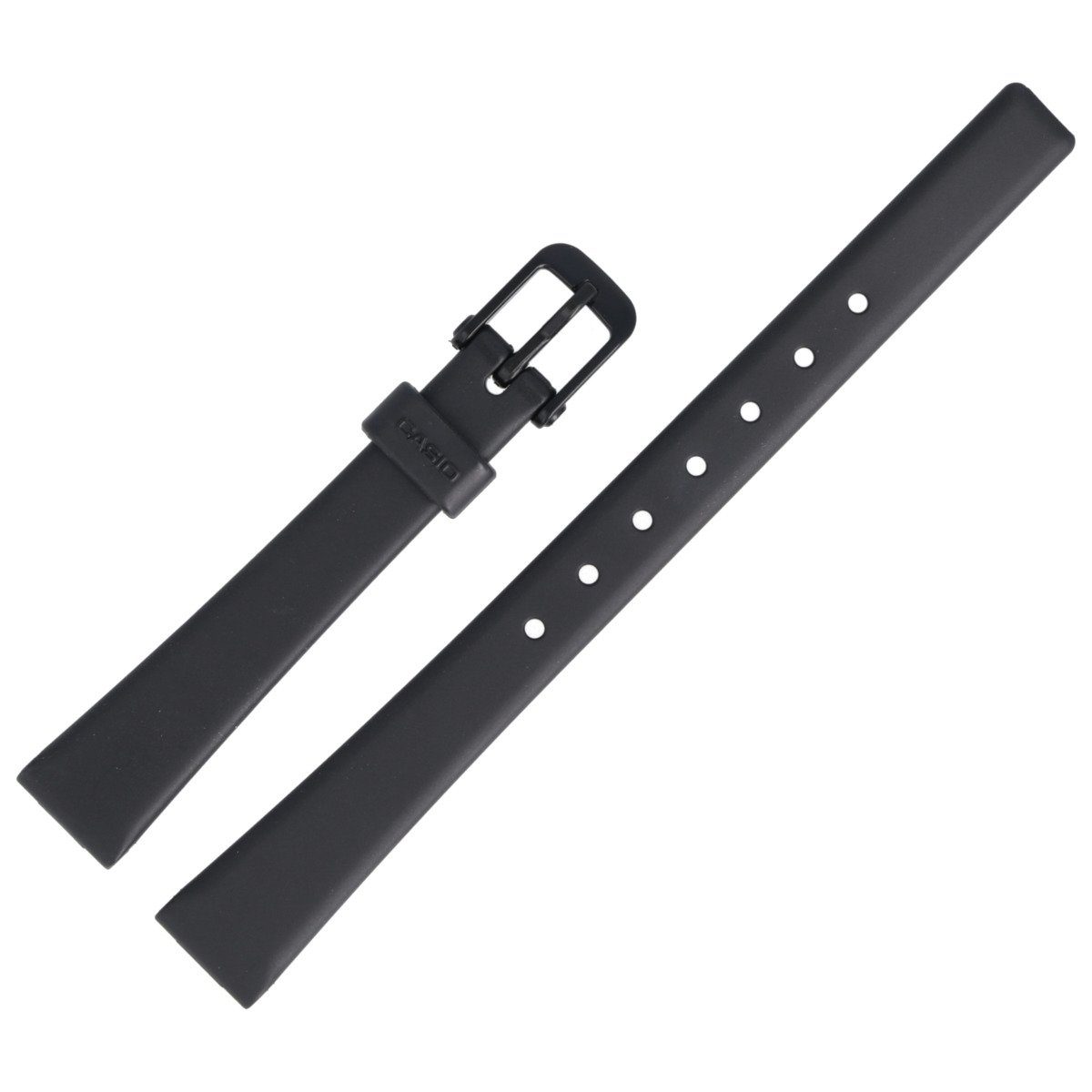 CASIO Uhrenarmband 12mm Kunststoff Schwarz LQ-139