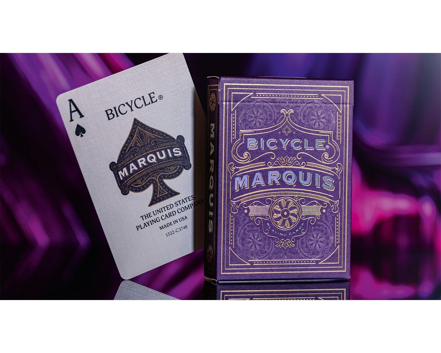 Cartamundi Spiel Bicycle Kartendeck - Marquis, Kartenspiel, mit einzigartigem Air-Cushion®-Finish