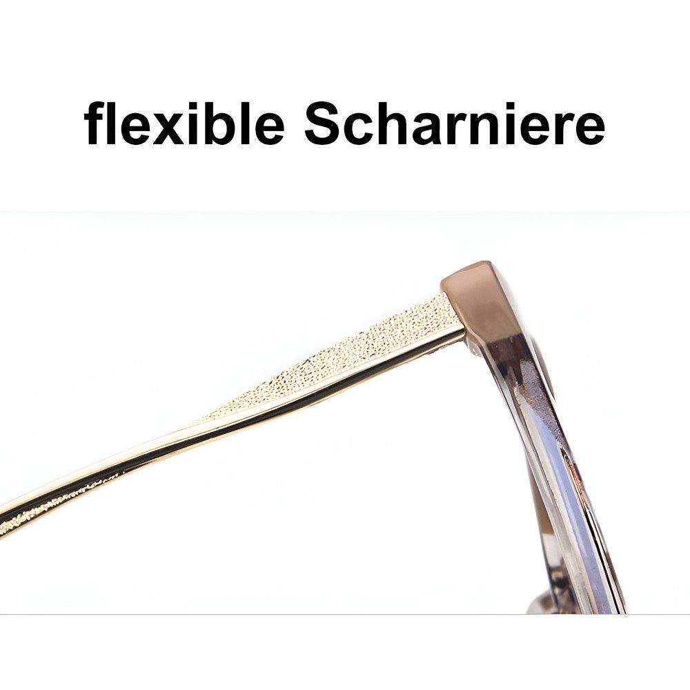 PACIEA Lesebrille Damen Blaulichtfilter Klassisch Cat Eye Ultraleicht