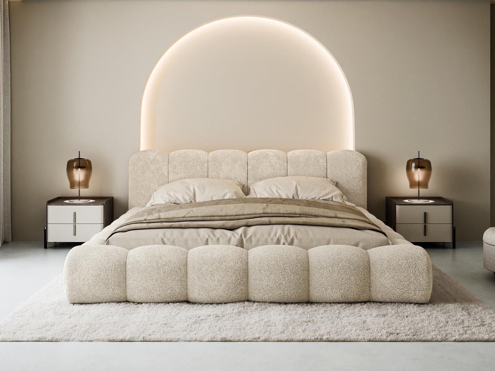 Compleo Polsterbett Designerbett, exklusives Bett, Modern günstig online kaufen