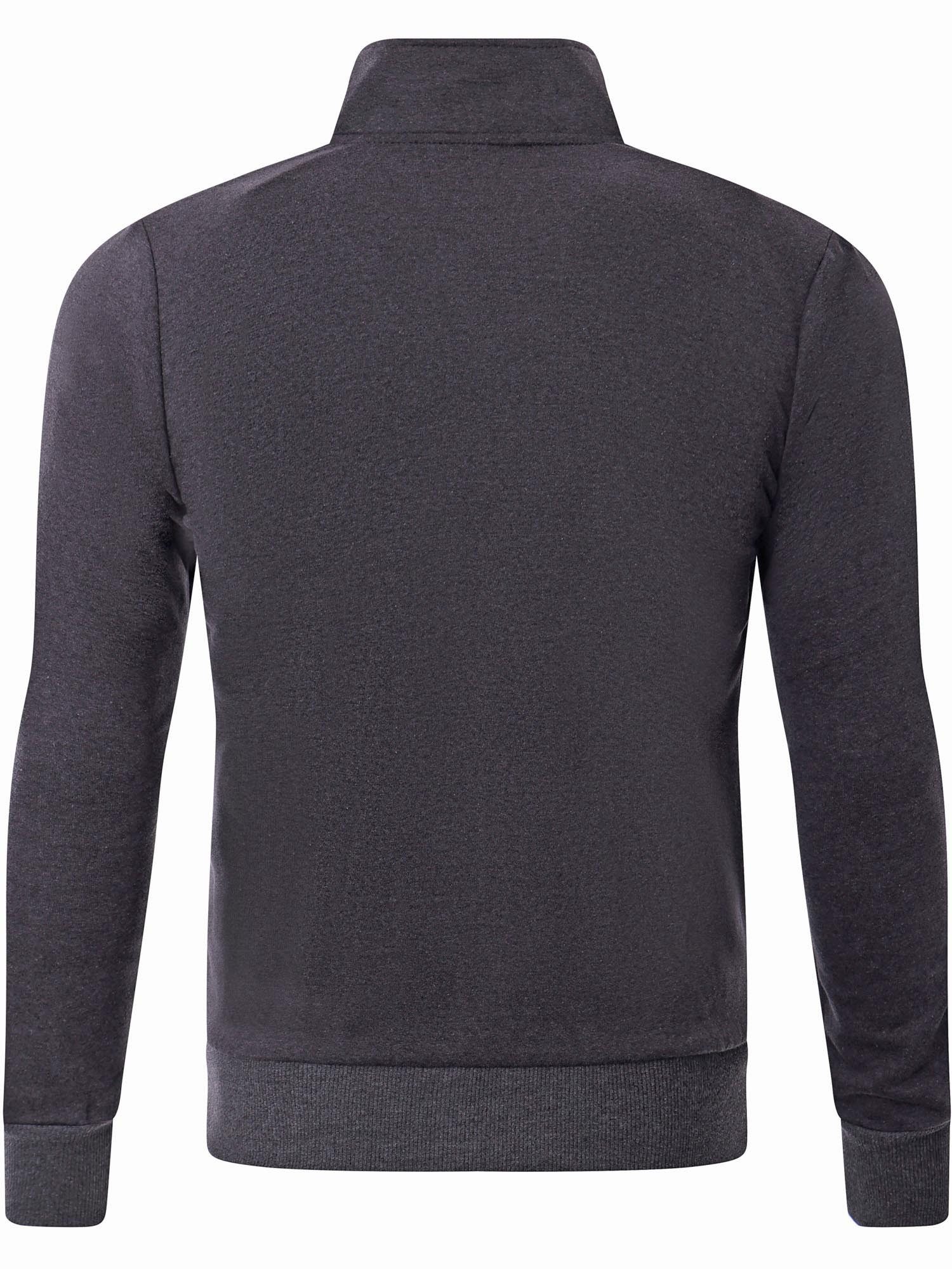 Reslad Sweatshirt Reslad Pullover Herren Troyer RS-1025 (1-tlg) Winter Pullover Pulli Sweater Sweatjacke