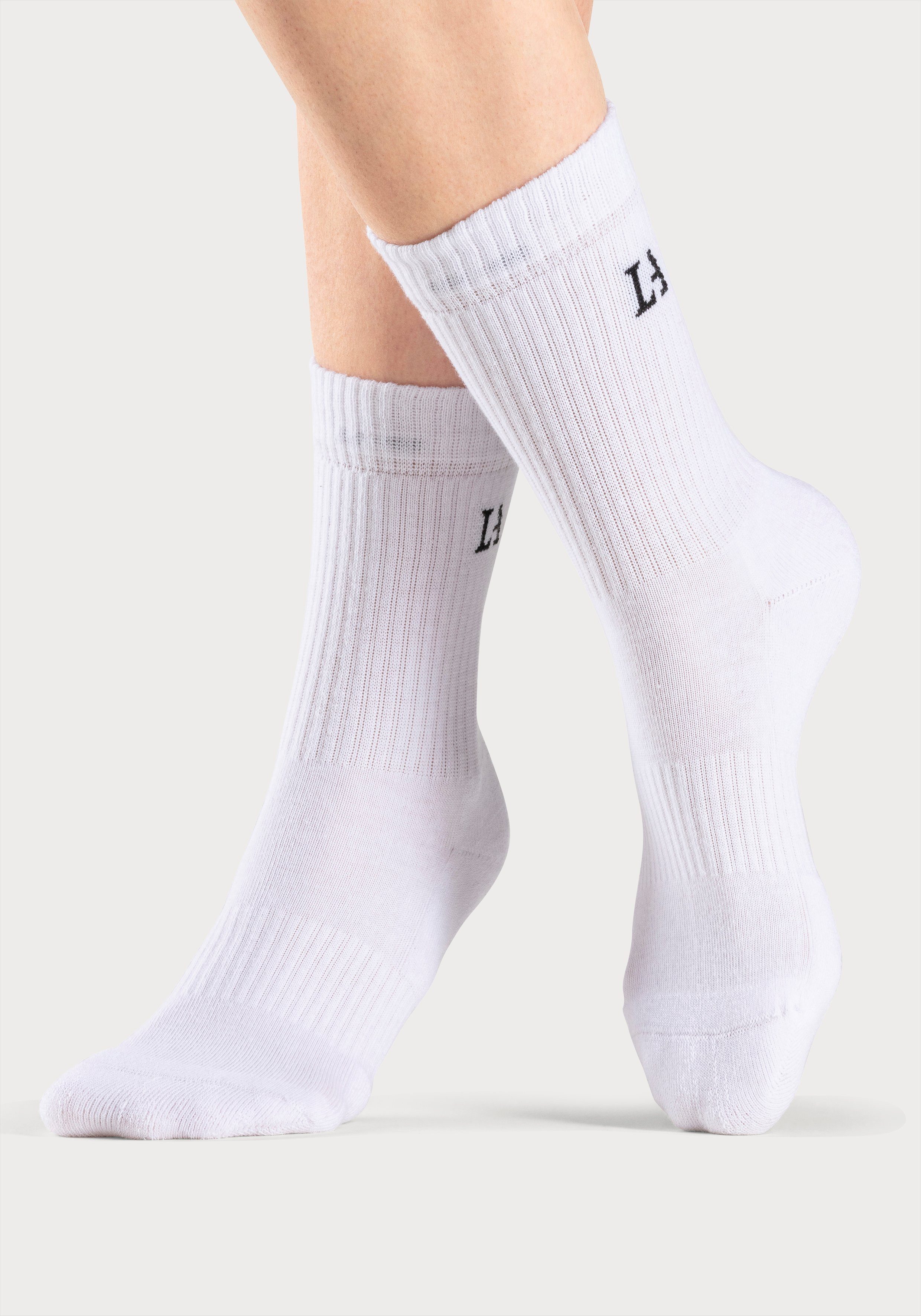 6x mit LASCANA Tennissocken Frotteé weiß ACTIVE