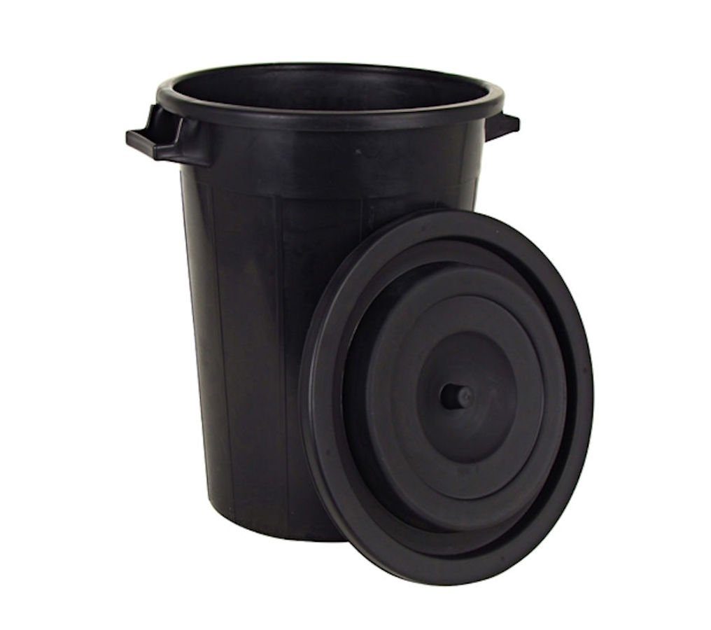 Spetebo Regentonne Kunststoff Universaltonne Regentonne - 100 Liter, 100 l, (Stück, 1-tlg., Mit Deckel und Tragegriffen), 2 stabile Griffe für einfaches Transportieren