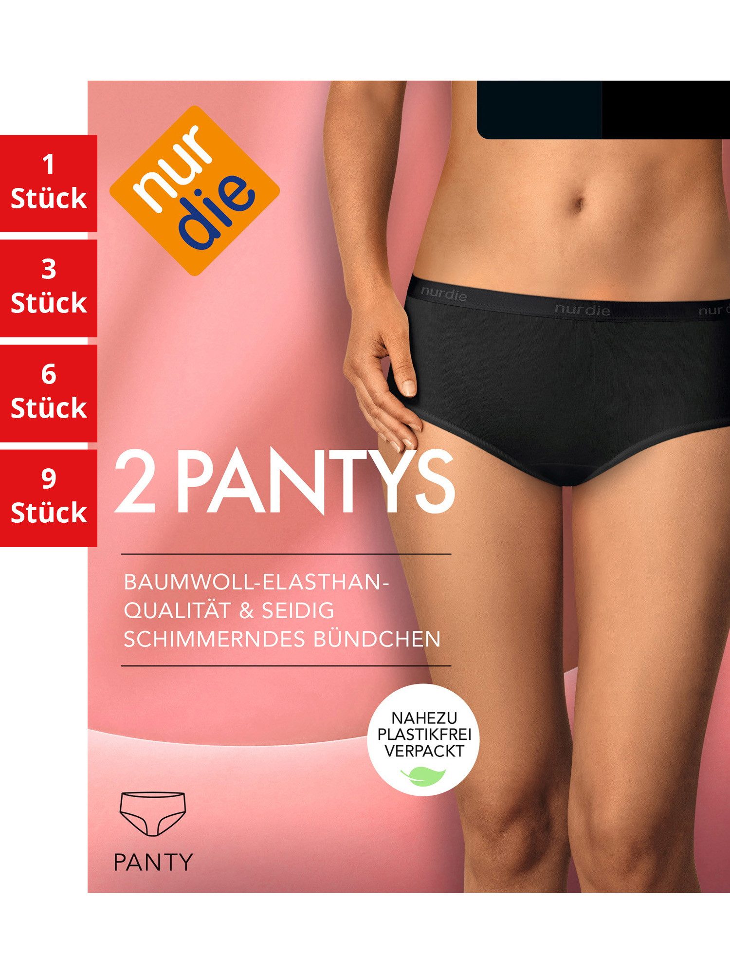 Nur Die Panty Basic Damen (1er/3er/6er/9er Pack, 18-St) Panty unter-hose unter-wäsche