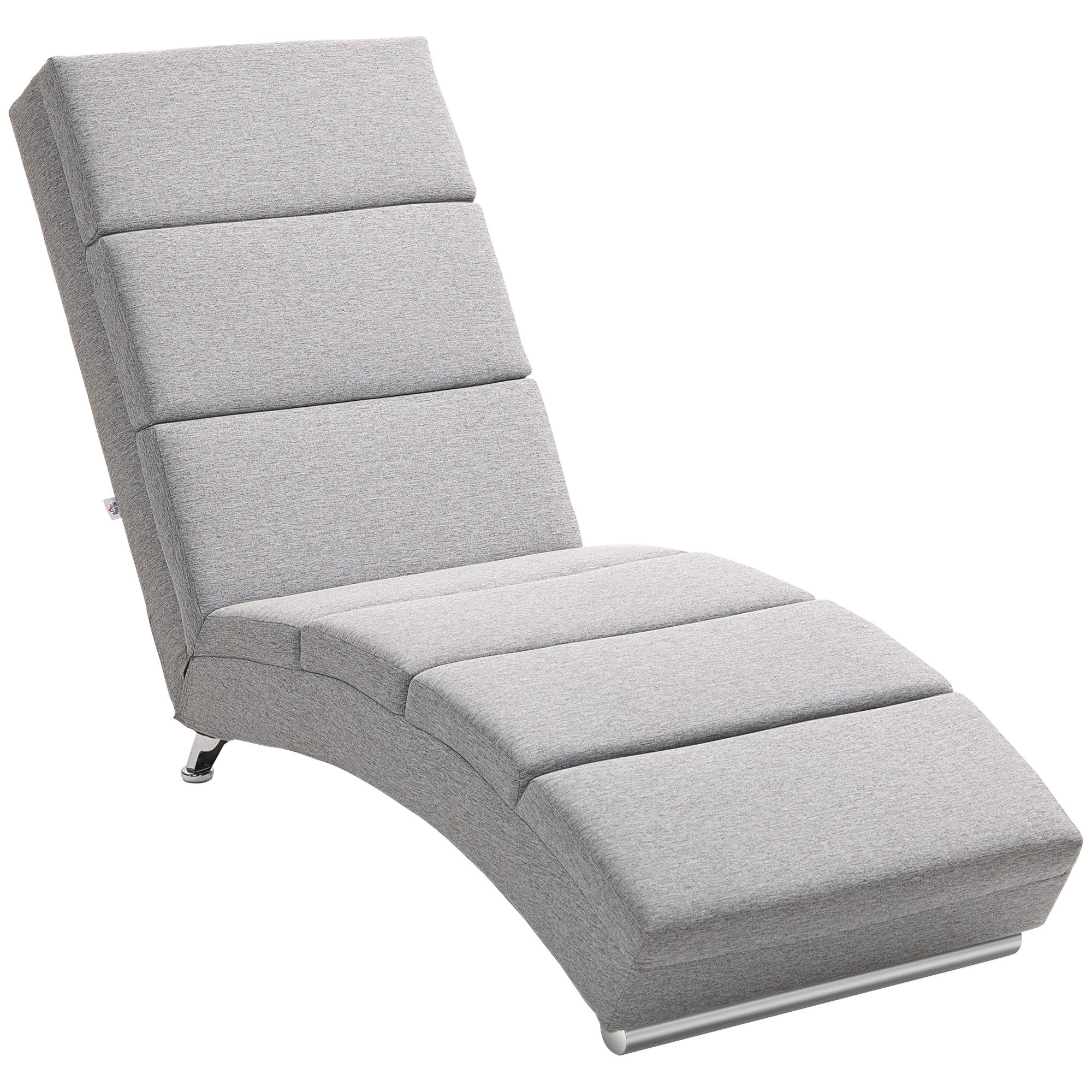 HOMCOM Relaxsessel Loungesessel Chaiselongue mit Leinenoptik, Stahlbeine (R günstig online kaufen