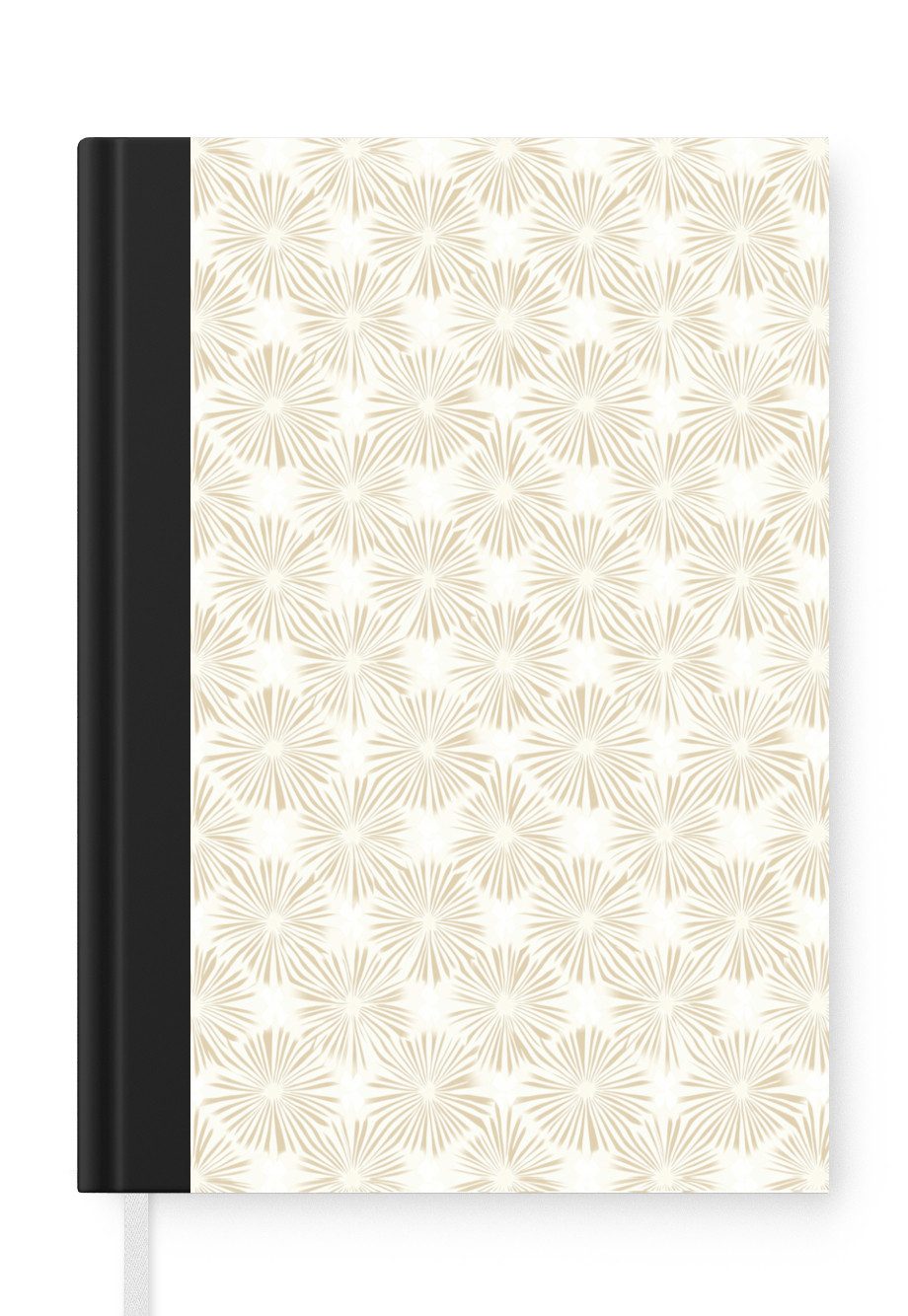 MuchoWow Notizbuch Abstrakt - Motiv - Beige, Notebook, Notizblock a5, Tagebuch, Journal Liniert