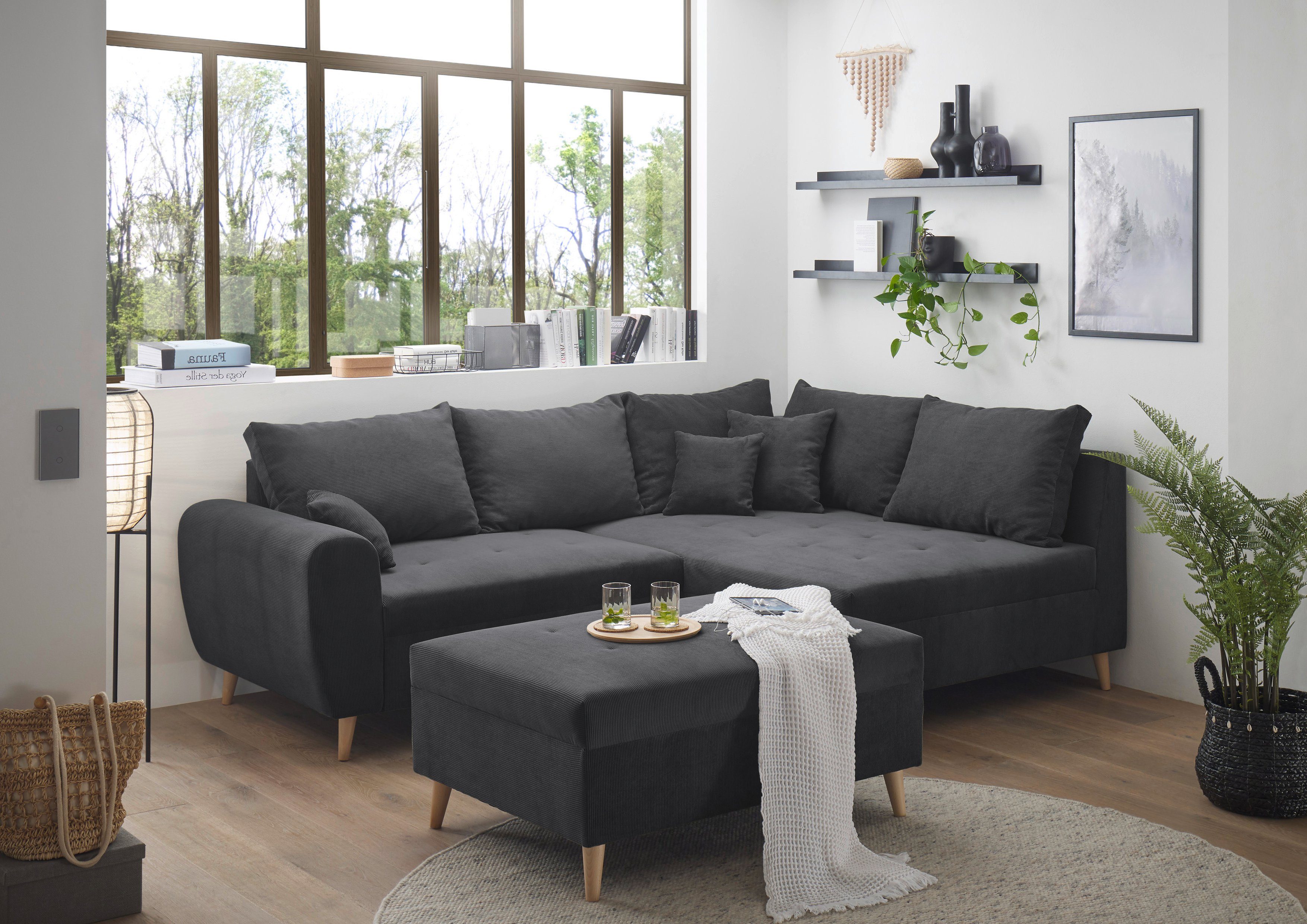 ED EXCITING DESIGN Ecksofa Calanda L-Form, günstig online kaufen