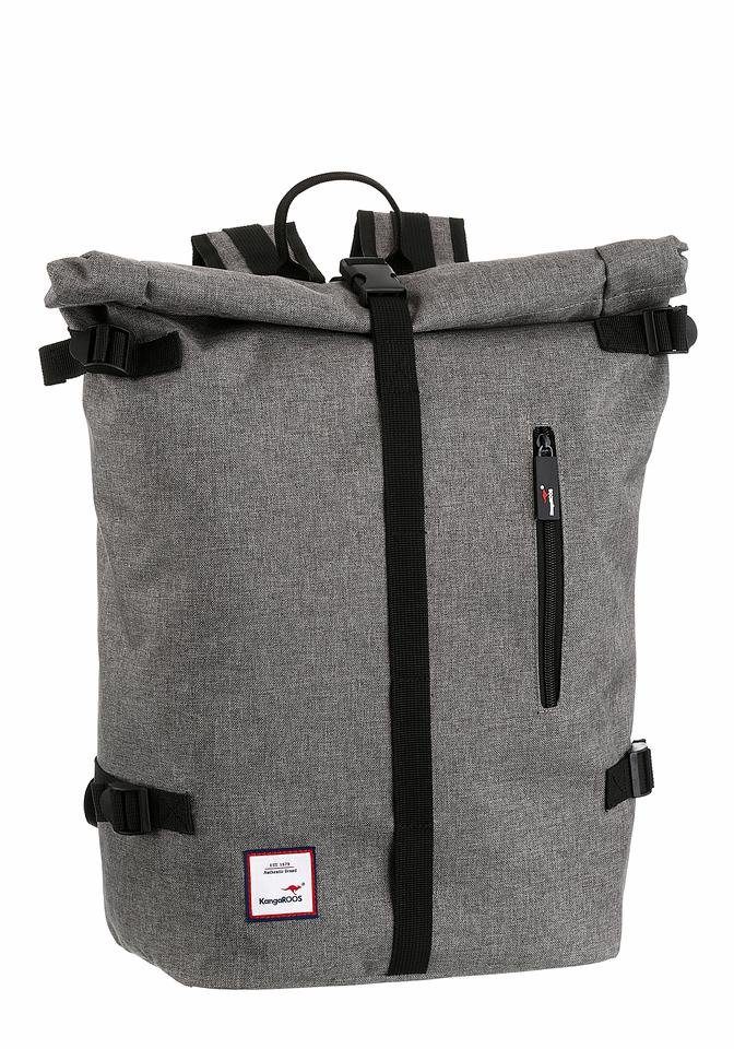 KangaROOS Cityrucksack, mit viel Stauraum und modischem Rolltop