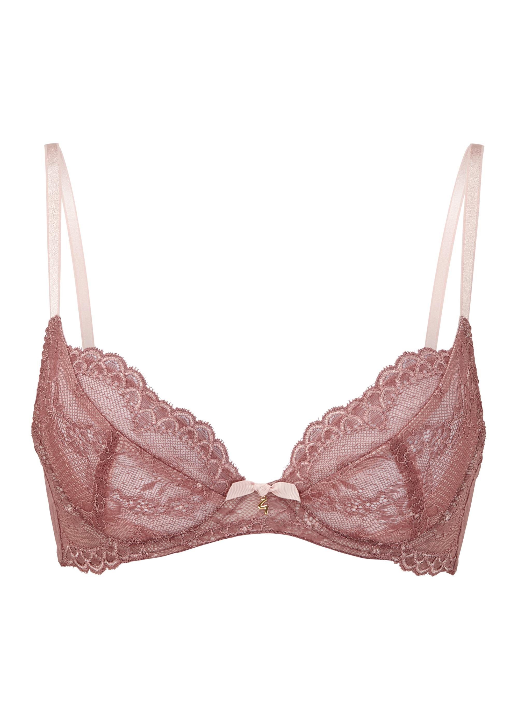 Dekolleté-BH Push-Up (Balcony Cinder BH, Gossard Rose Spitze/Netz) Natural BH Lace