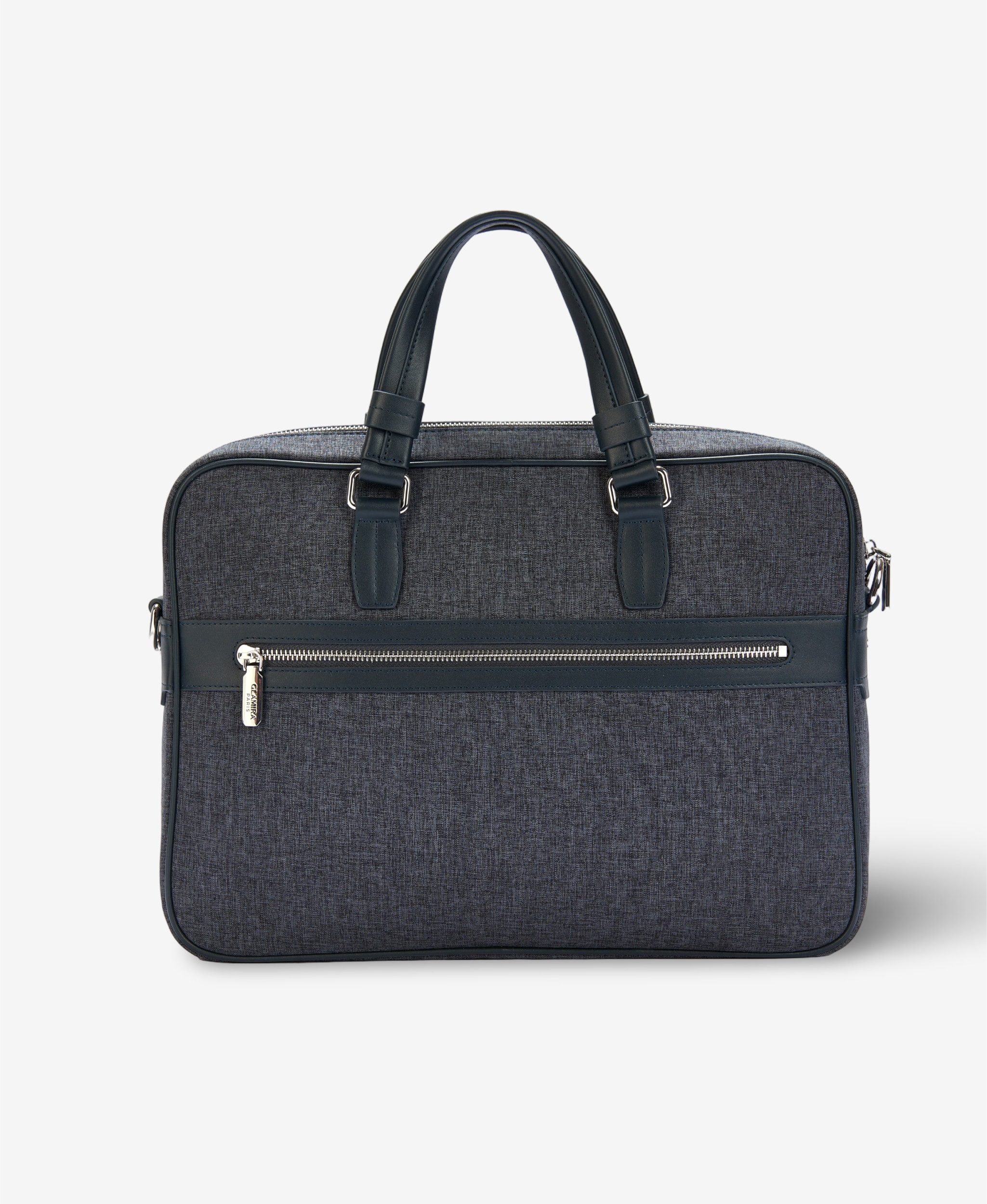 GLAMIRA Messenger Bag Urban Professional Marineblaue Herren-Leder-Kuriertasche (1-tlg), echt Leder, mit geräumigem Hauptfach