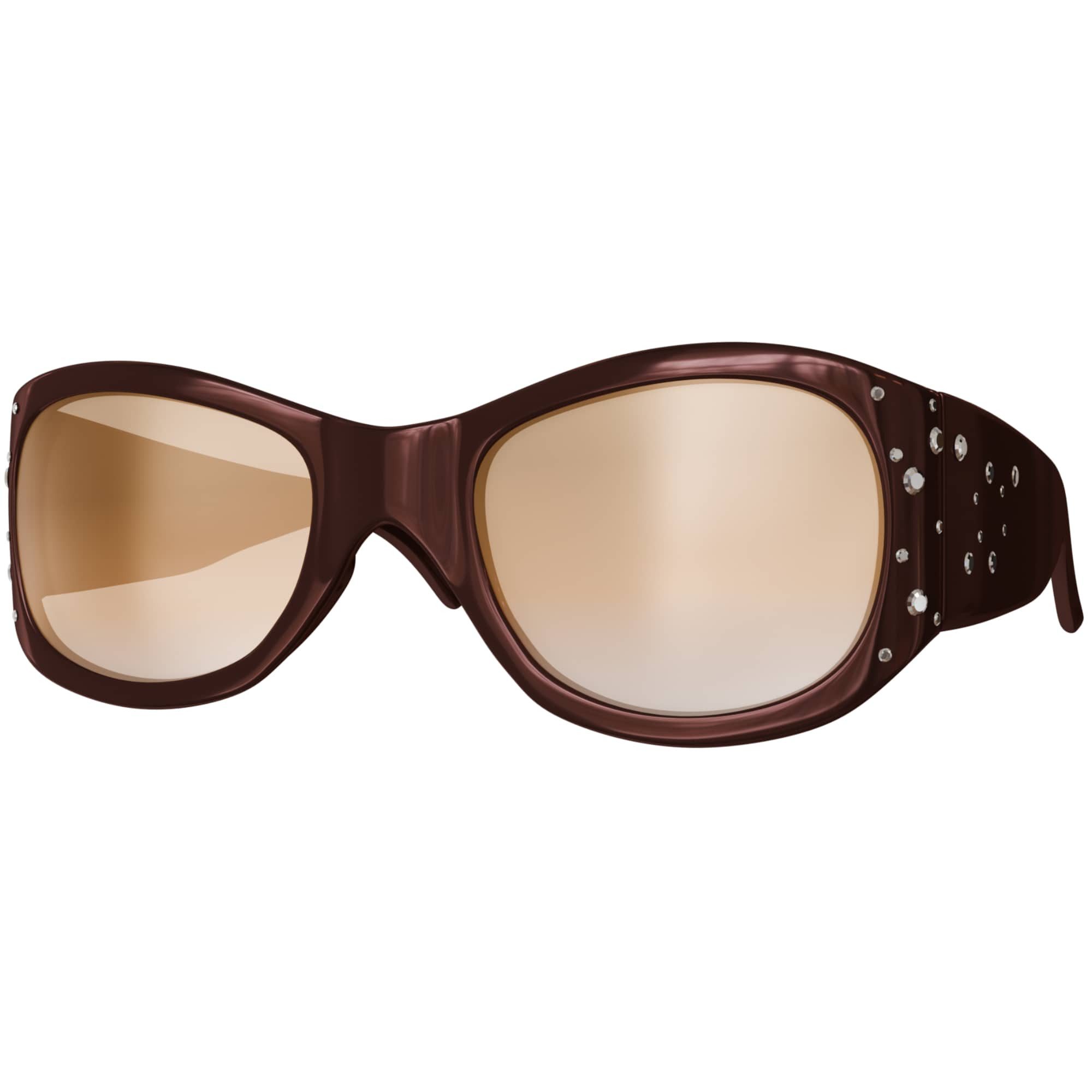 BEZLIT Eyewear Retrosonnenbrille Damen Designer Sonnenbrille Retro Strasssteine (1-St) mit verziertem Bügel