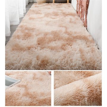 Hochflor-Teppich Teppich Wohnzimmer,Schlafzimmer Flauschiger Teppich,120x160CM, Caterize