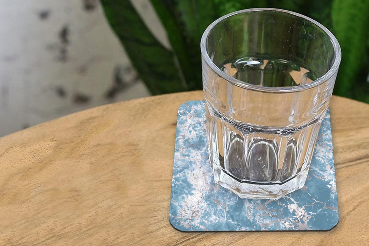Luxus Silber MuchoWow 6-tlg., - Korkuntersetzer, für Tasse Glasuntersetzer Gläser, Zubehör Design, Untersetzer, Tischuntersetzer, Marmor Glasuntersetzer, - -