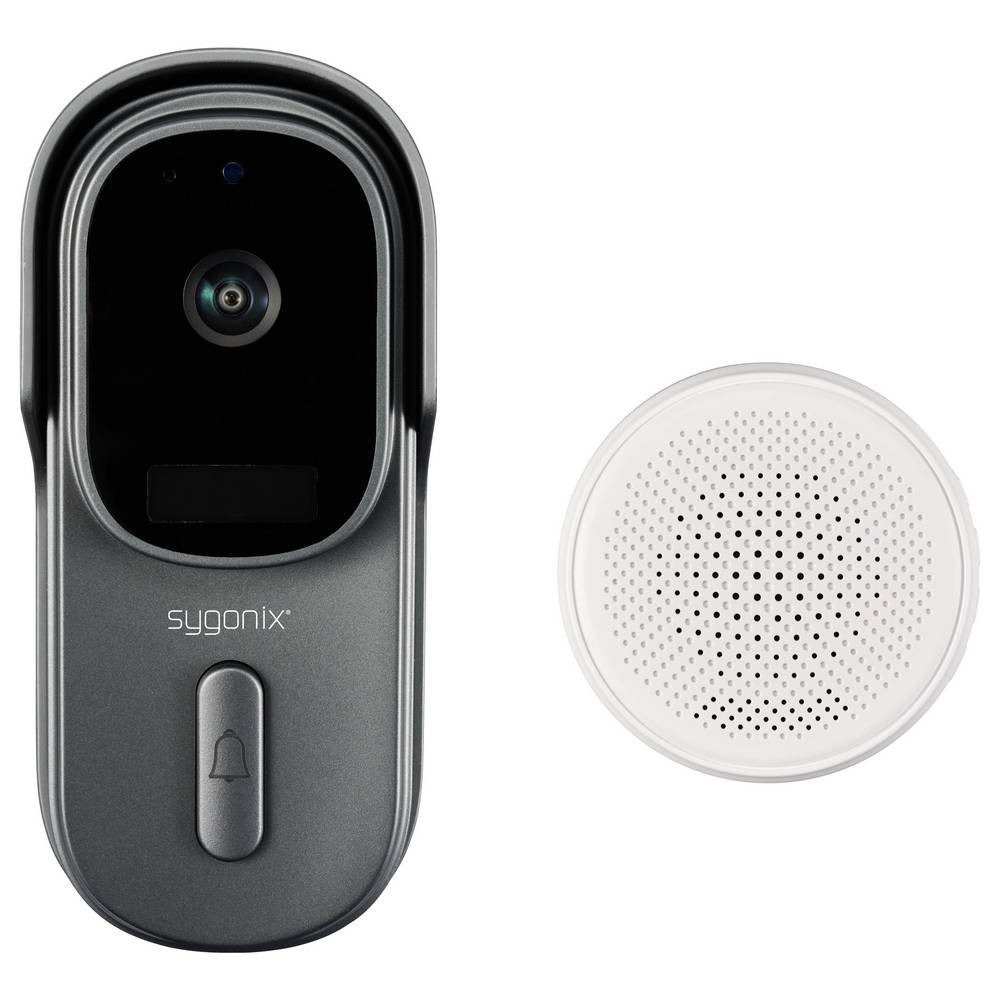 Sygonix Video-Türsprechanlage IP-Video-Türsprechanlage WLAN, Funk Grau, Weiß SY-6721066