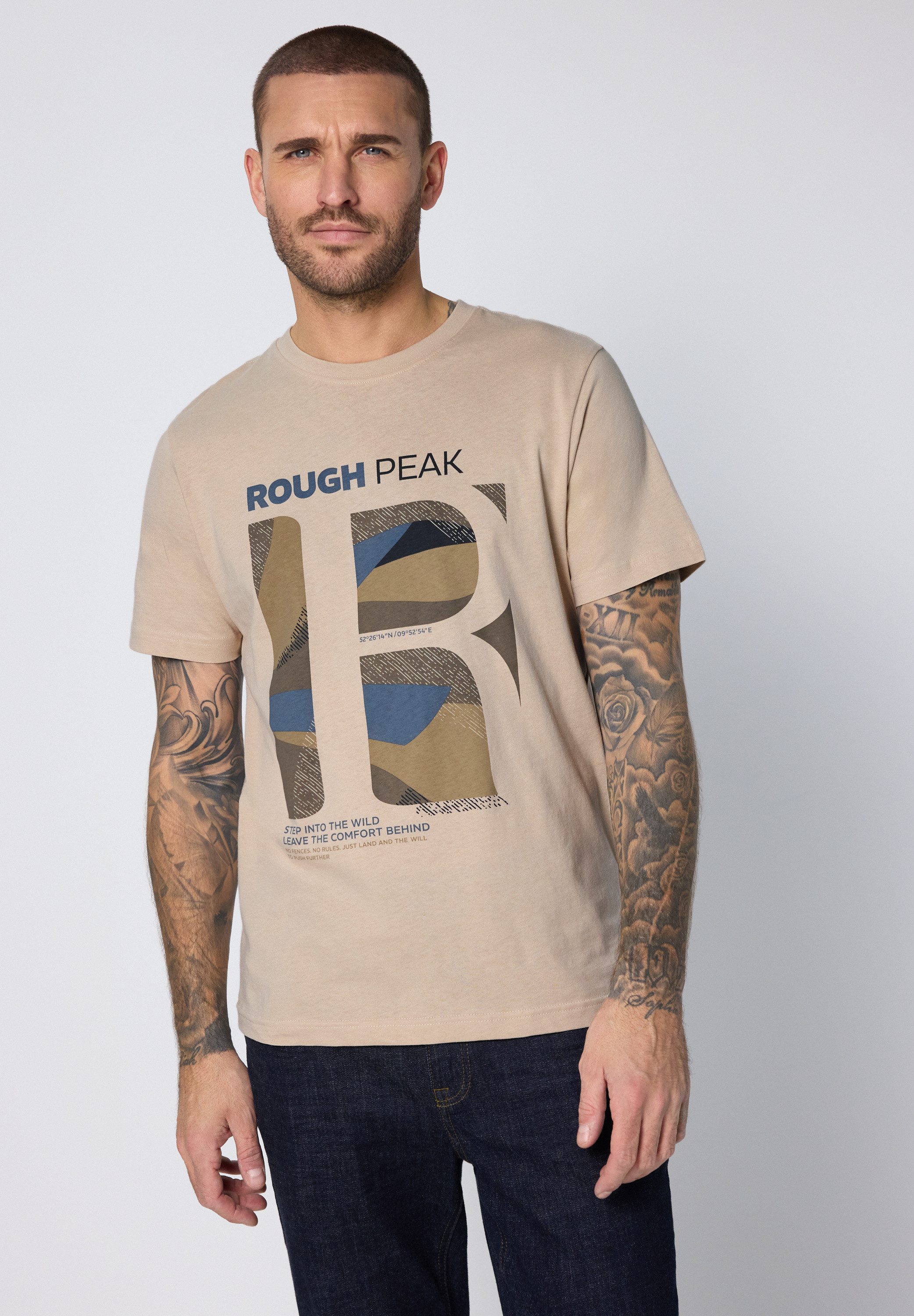 STREET ONE MEN T-Shirt aus reiner Baumwolle