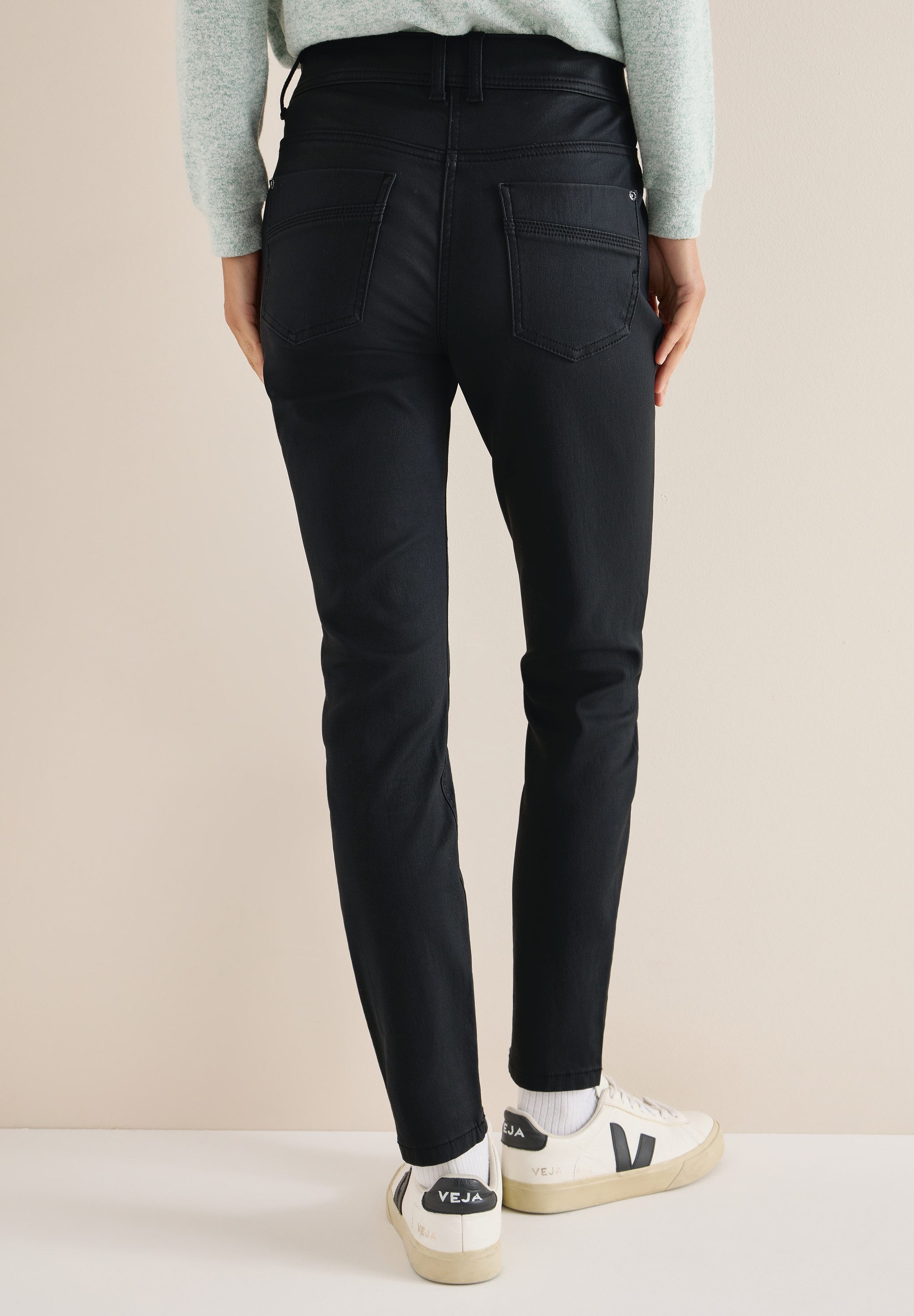 STREET ONE Lederimitathose in Fake-Leder-Optik günstig online kaufen