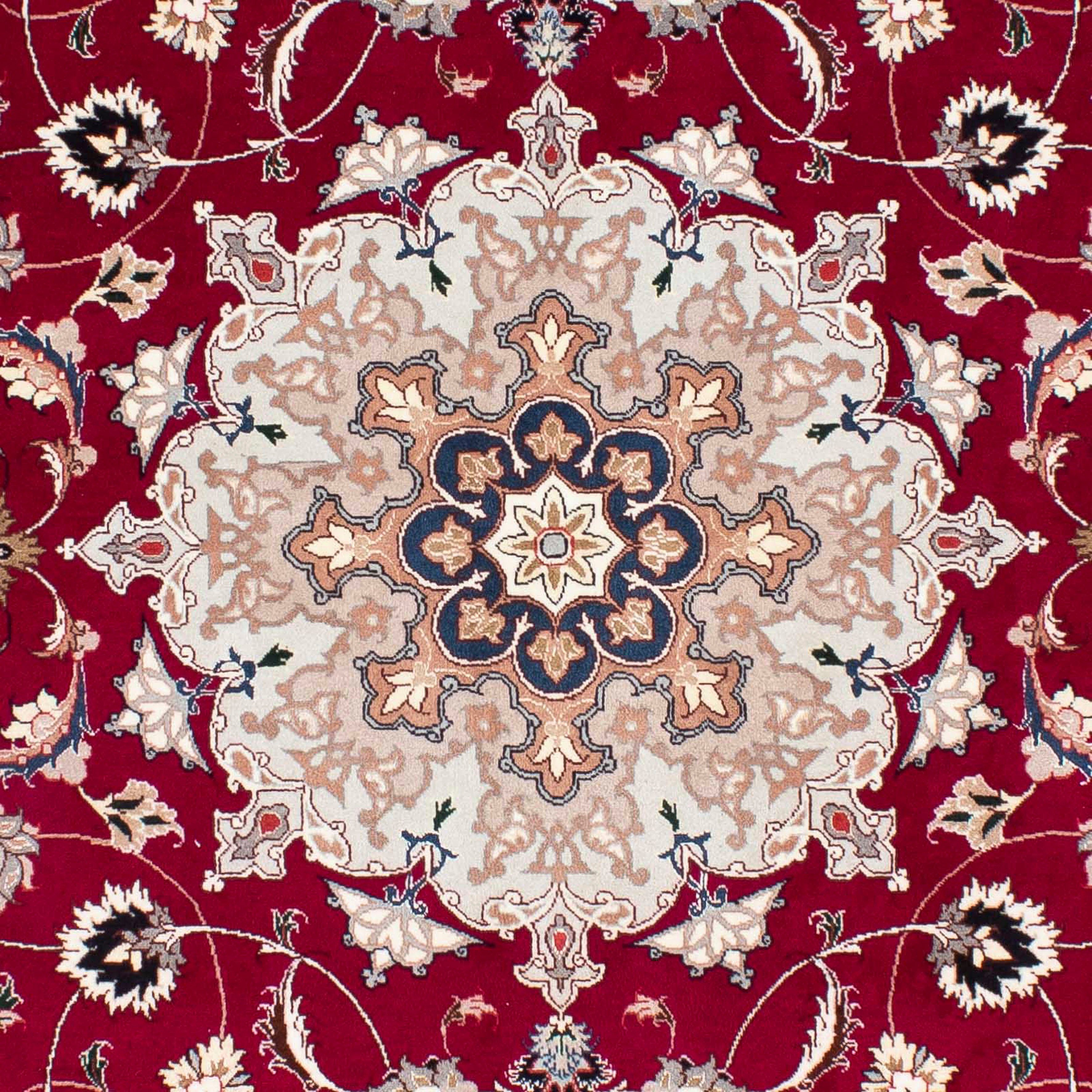 Royal - Perser Täbriz Orientteppich 7 x Handgeknüpft, 238 mm, Einzelstück 166 dunkelrot, mit morgenland, rechteckig, Zertifikat cm - - Wohnzimmer, Höhe: -