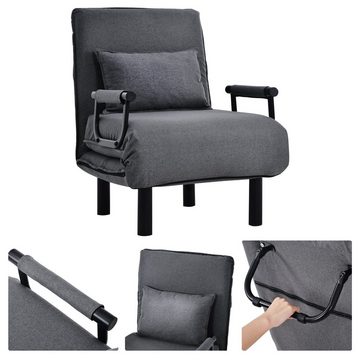 REDOM Schlafsofa Schlafsessel Sessel Polsterstuhl Stuhl Relaxsessel Bett Couch, mit Kissen, gepolsterter Sitz, Freizeit-Chaiselounge-Couch