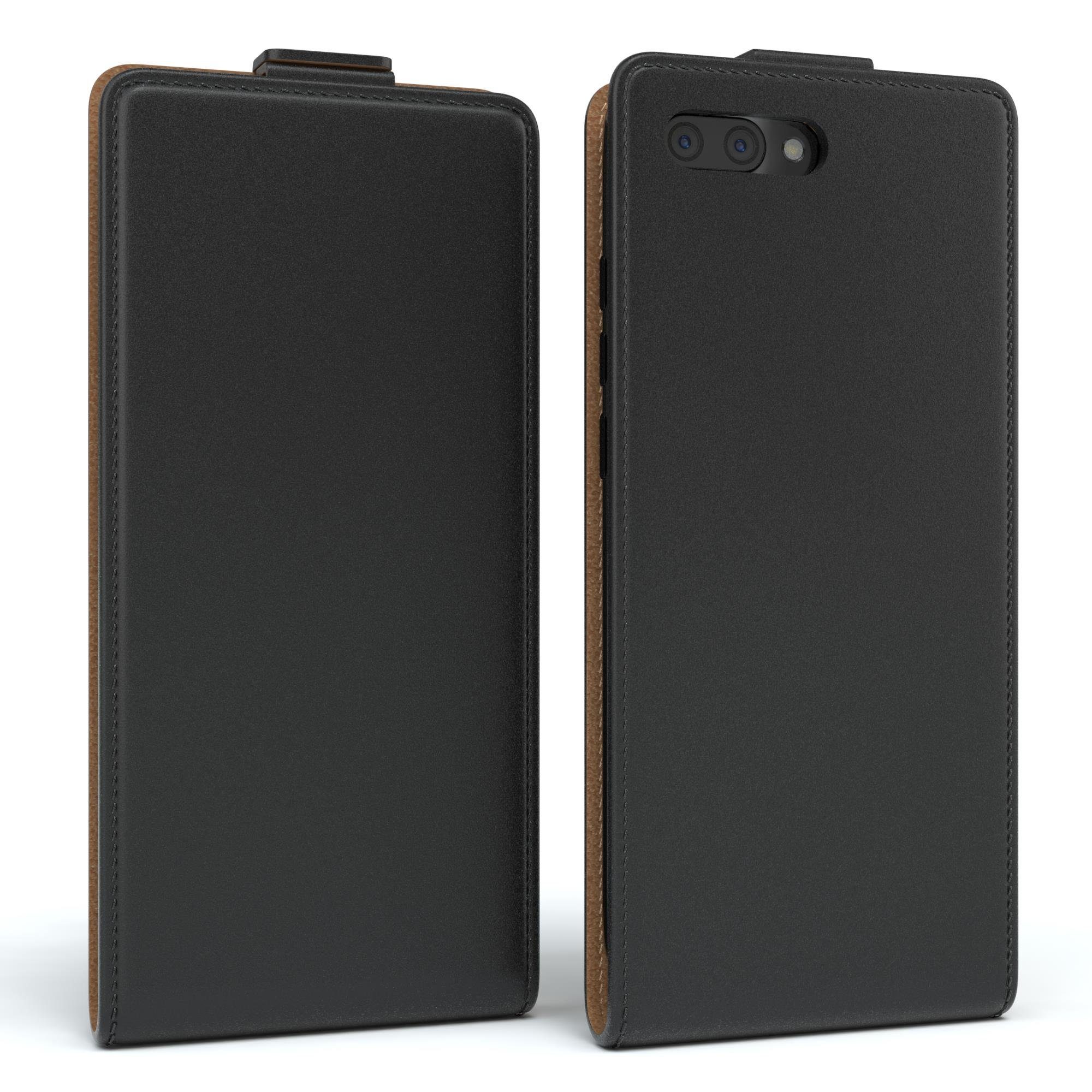 EAZY CASE Handyhülle Flipcase für Honor 10 5,84 Zoll, Tasche Klapphülle Handytasche zum Aufklappen Etui Kunstleder Schwarz