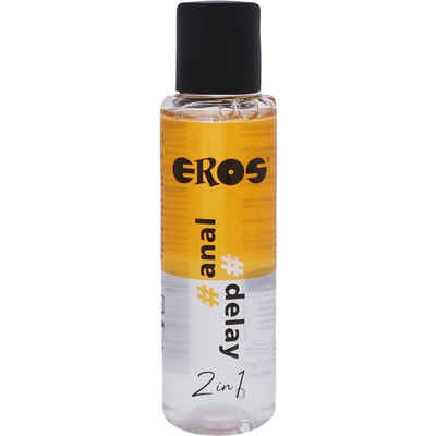 Eros Analgleitgel Anal Delay - 2 in 1, für Spaß und mehr Ausdauer, Flasche mit 100ml, 1-tlg., Gleitgel für extra lang anhaltenden Analverkehr