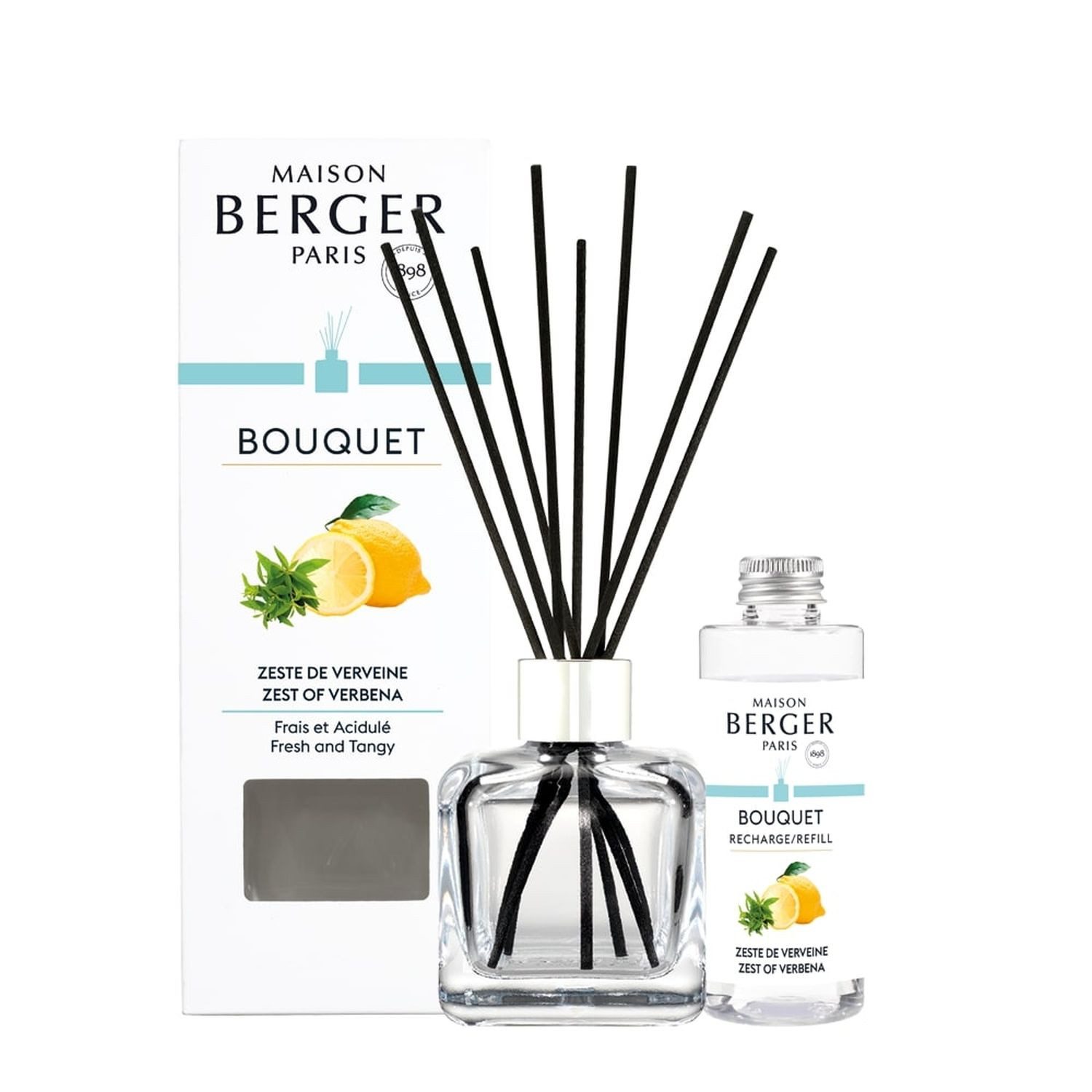 MAISON BERGER PARIS Raumduft Bouquet mit Nachfüller Belebende Zitronenverbene 100 ml